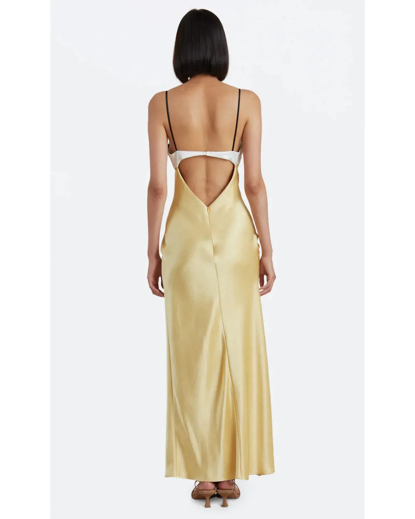 Bec & Bridge Nadia Bustier Dress Champagne/Straw Size AU 6 - Image 4