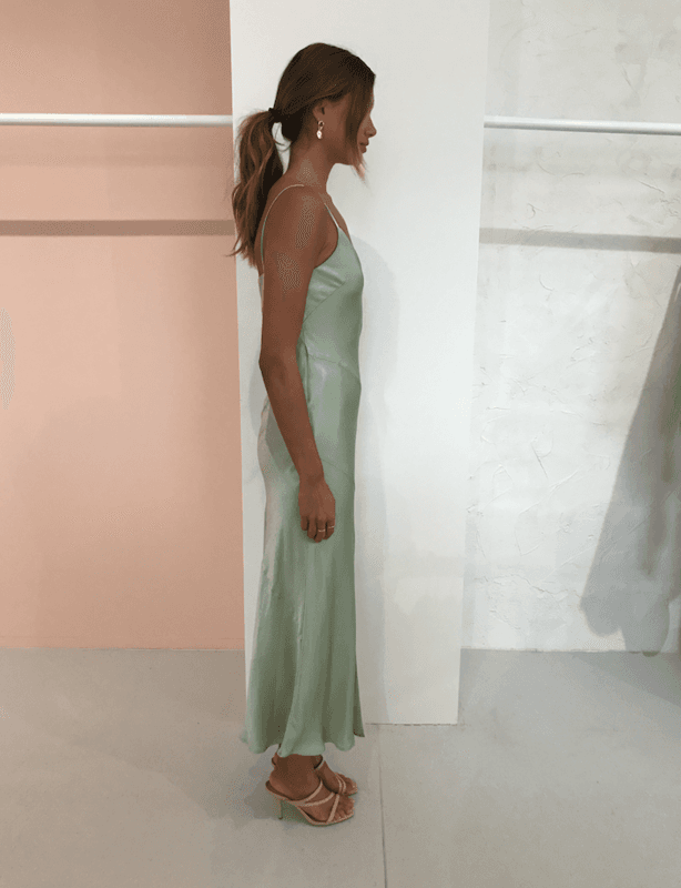 Bec & Bridge Crest Midi Dress Mint Green Size 6 - Image 3