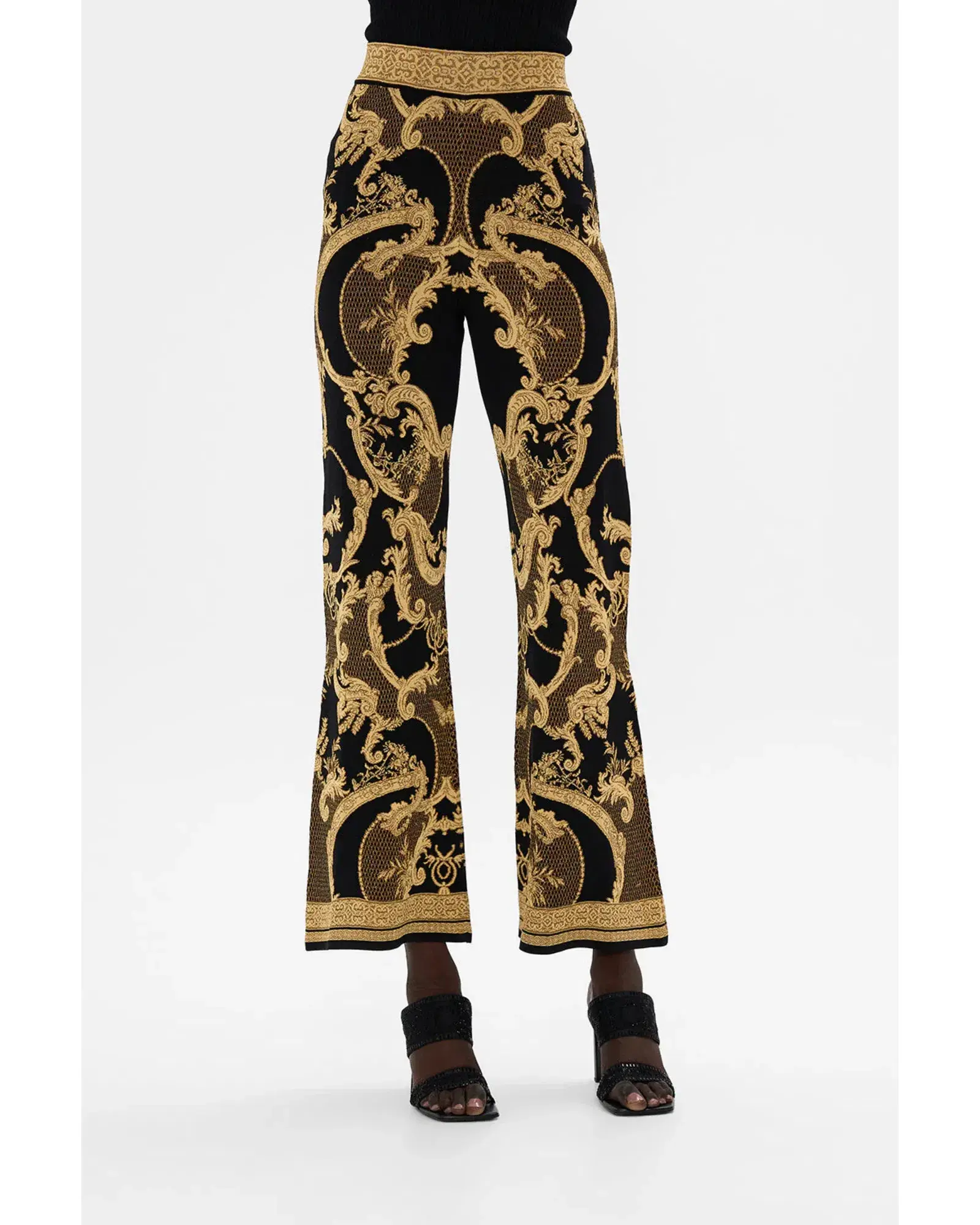 Camilla Flared Jacquard knit pant Magic in the Manuscripts Size AU 10 - Image 3