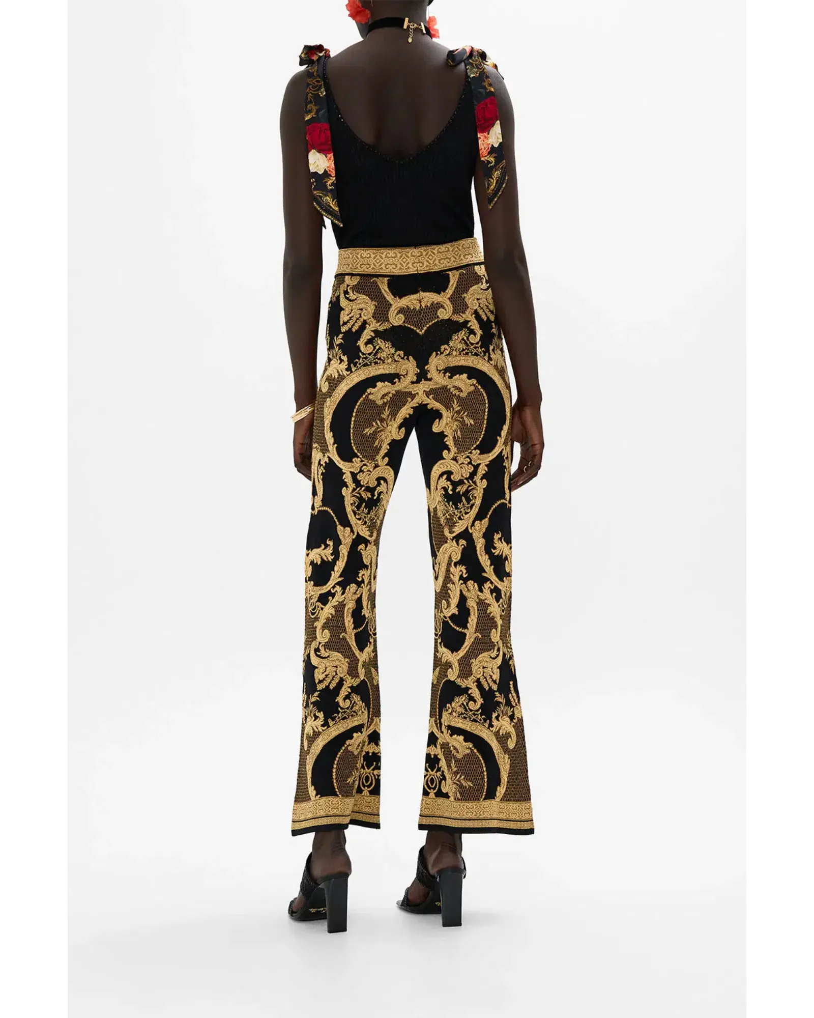 Camilla Flared Jacquard knit pant Magic in the Manuscripts Size AU 10 - Image 2