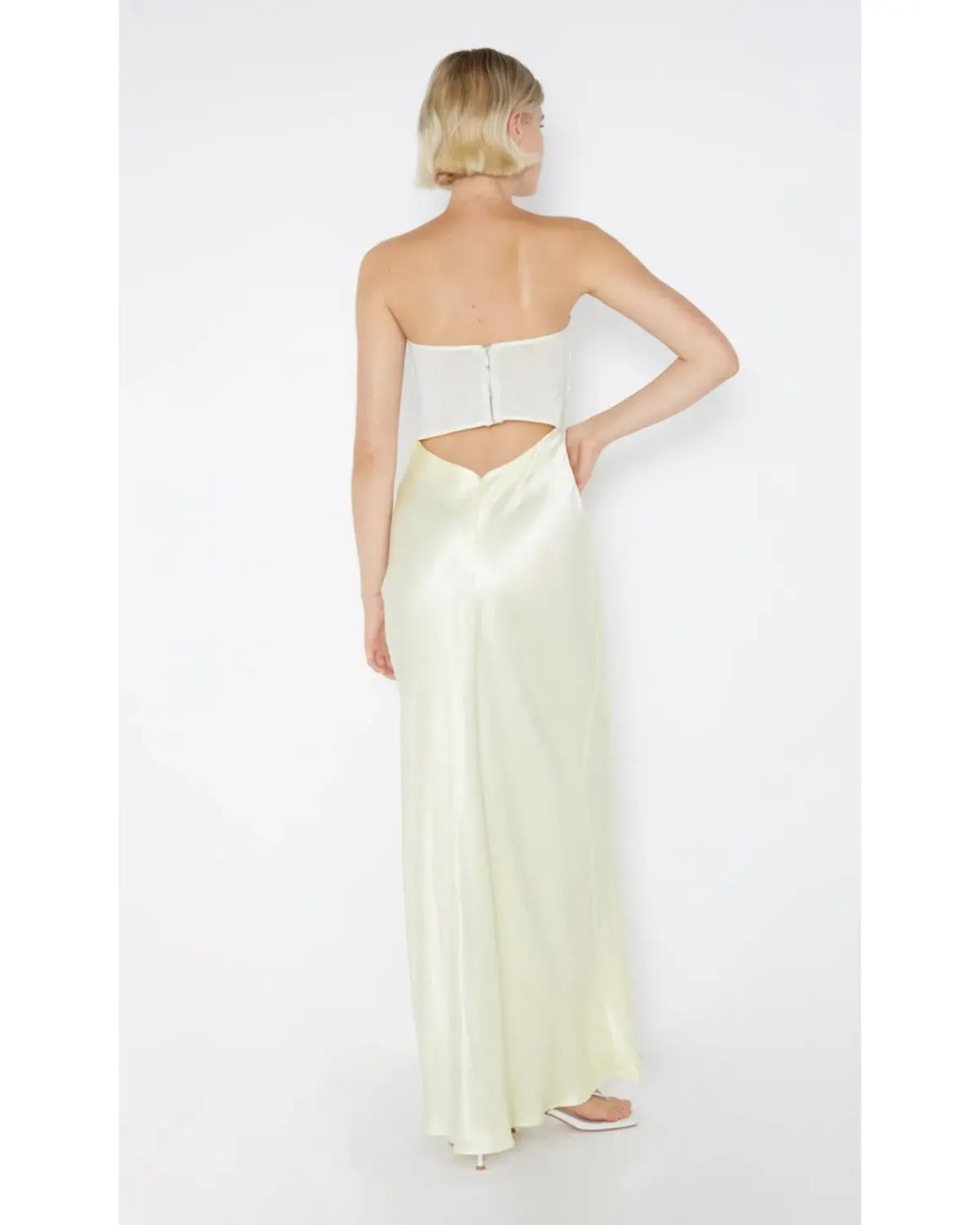 Bec & Bridge Halle Strapless Gown Yellow Siz8e AU  - Image 2