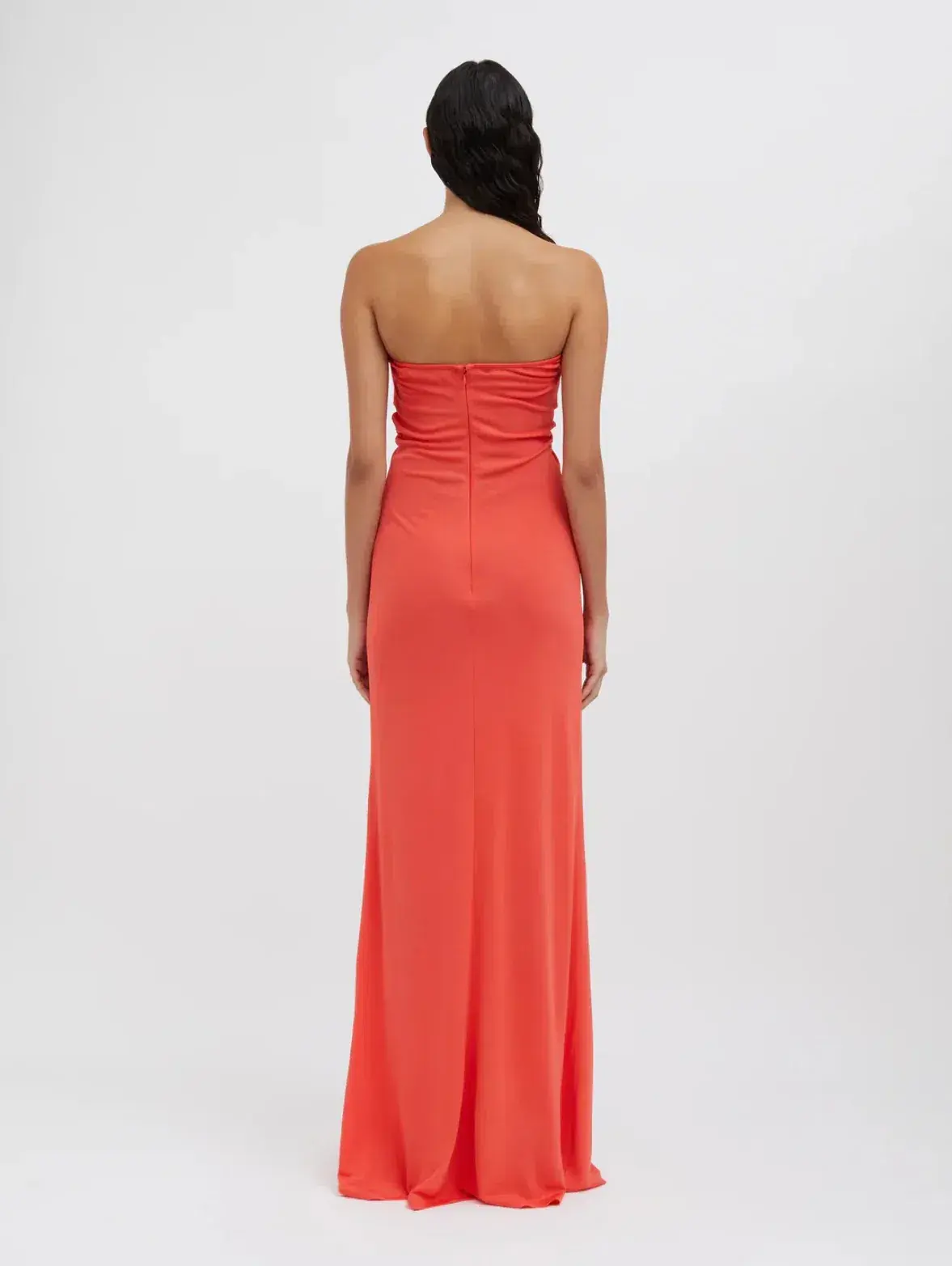 Christopher Esber Arced Gown Grapefruit Size AU 6 - Image 3