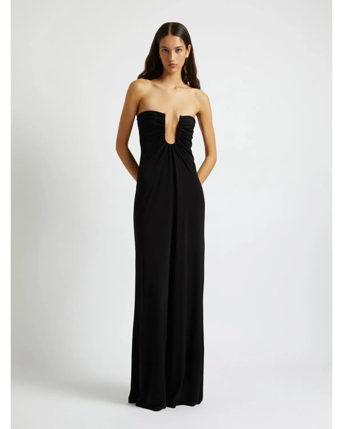 Christopher Esber Arced Gown Black Size AU 6 - Image 2