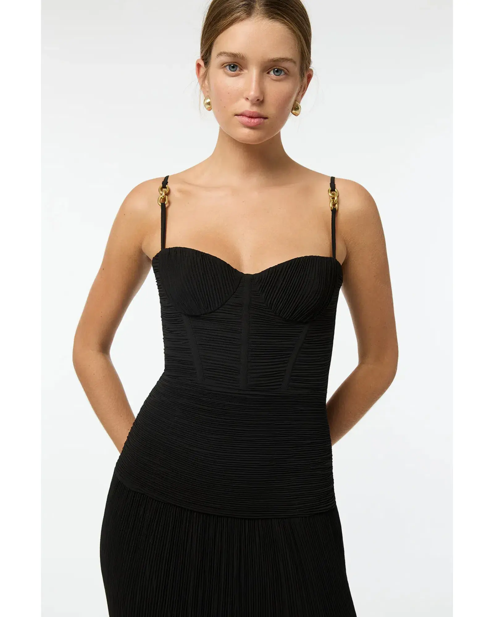 Manning Cartell Double Time Pleat Dress Black Size AU 8 - Image 3