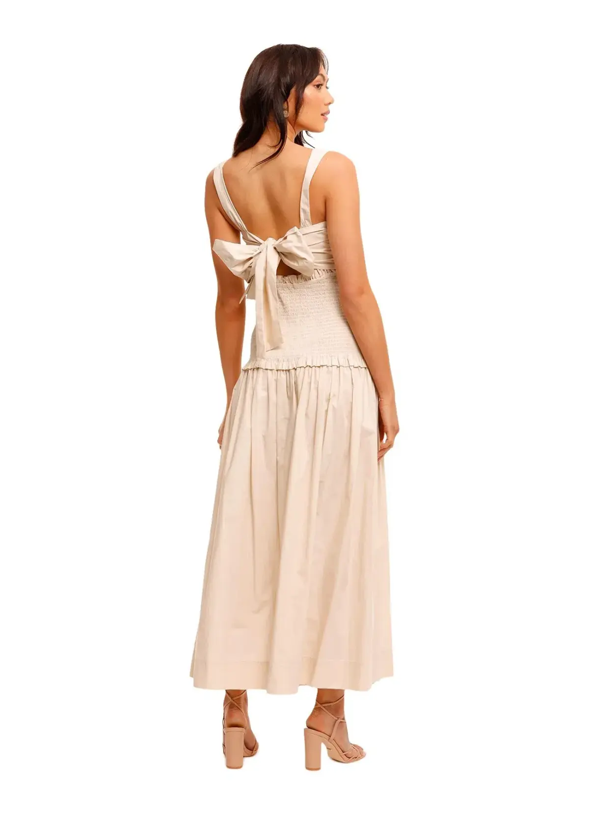 Bec & Bridge Minou Maxi Dress Beige Size 8 - Image 3
