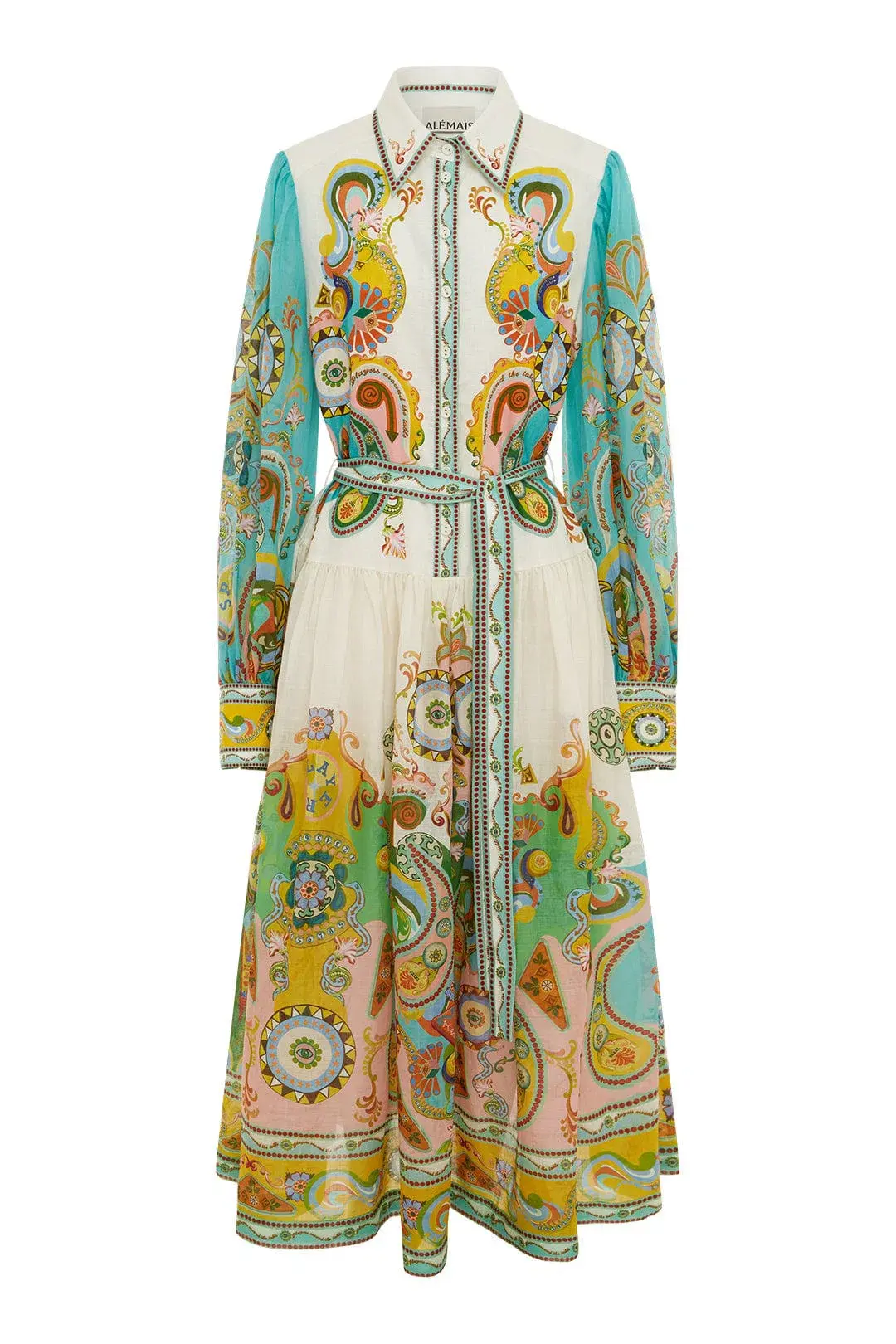 Alemais  Pinball Shirtdress Print Size 12 for rent on The Volte - main image