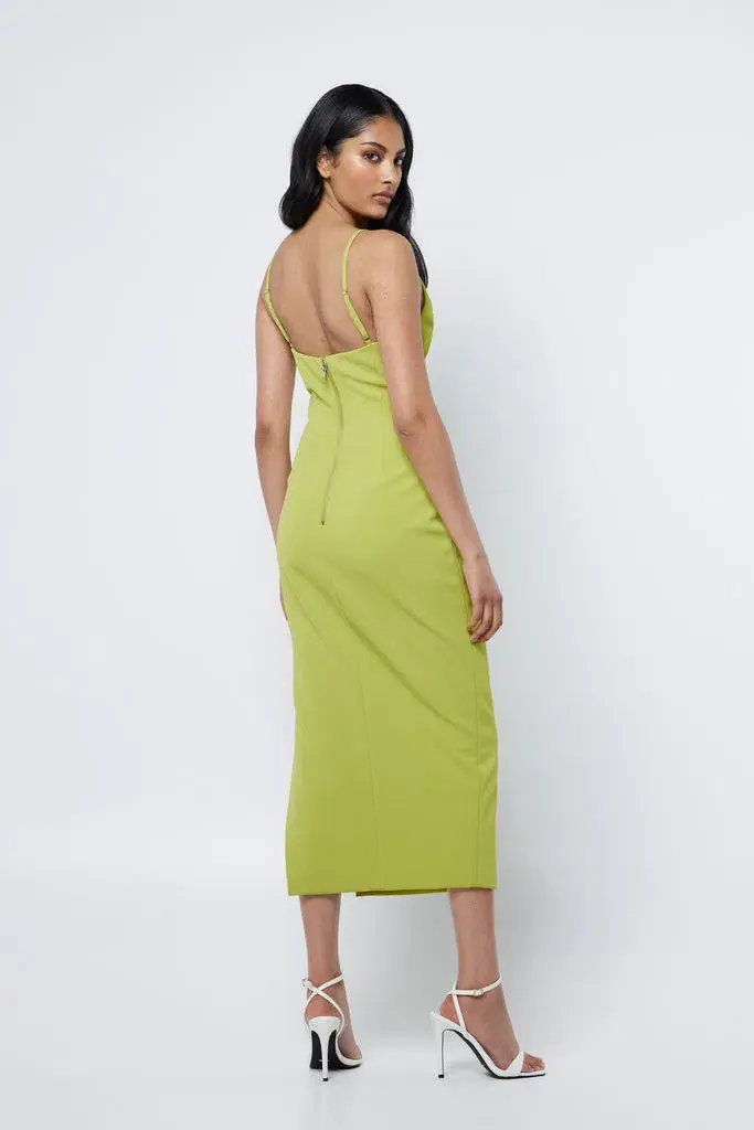 Mossman Rendezvous Midi Dress Green Size 14  for rent on The Volte - main image