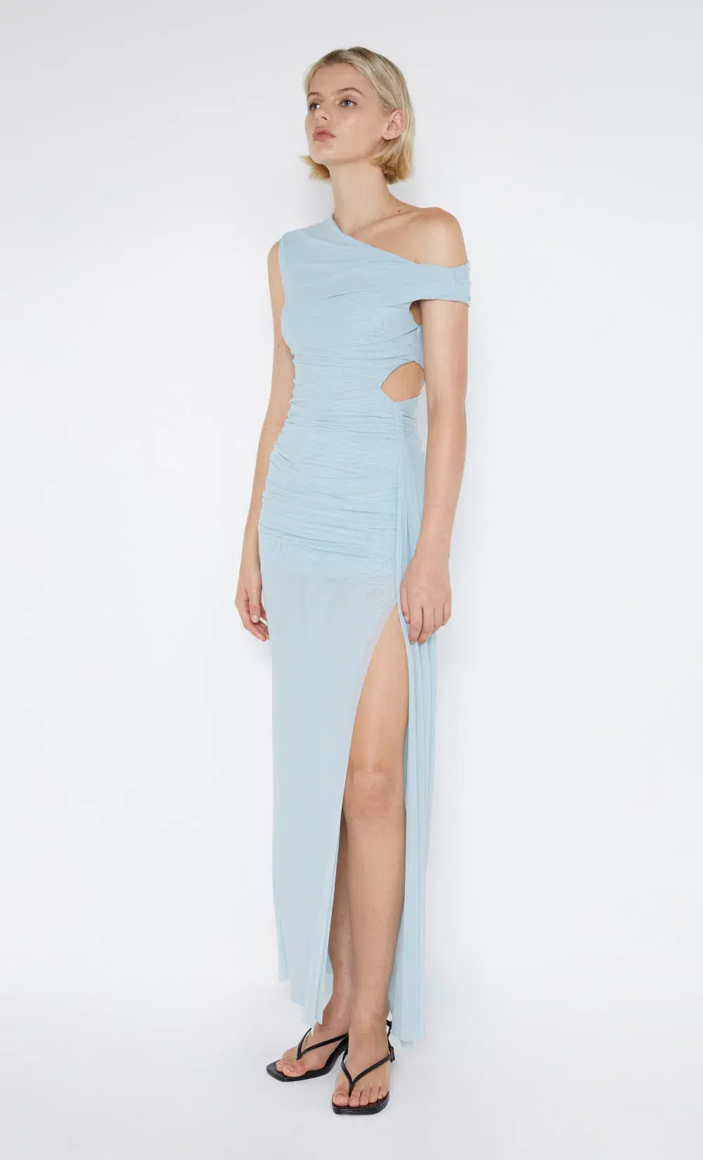 Bec & Bridge Victoria Asym Dress Sky Blue Size 6 - Image 2