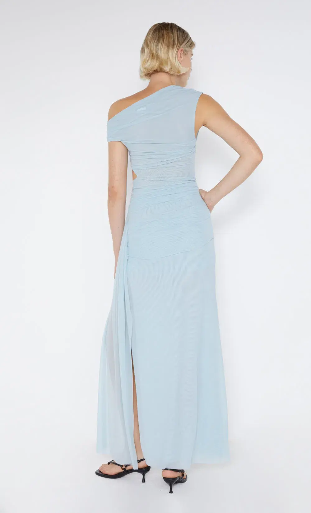 Bec & Bridge Victoria Asym Dress Sky Blue Size 6 - Image 3