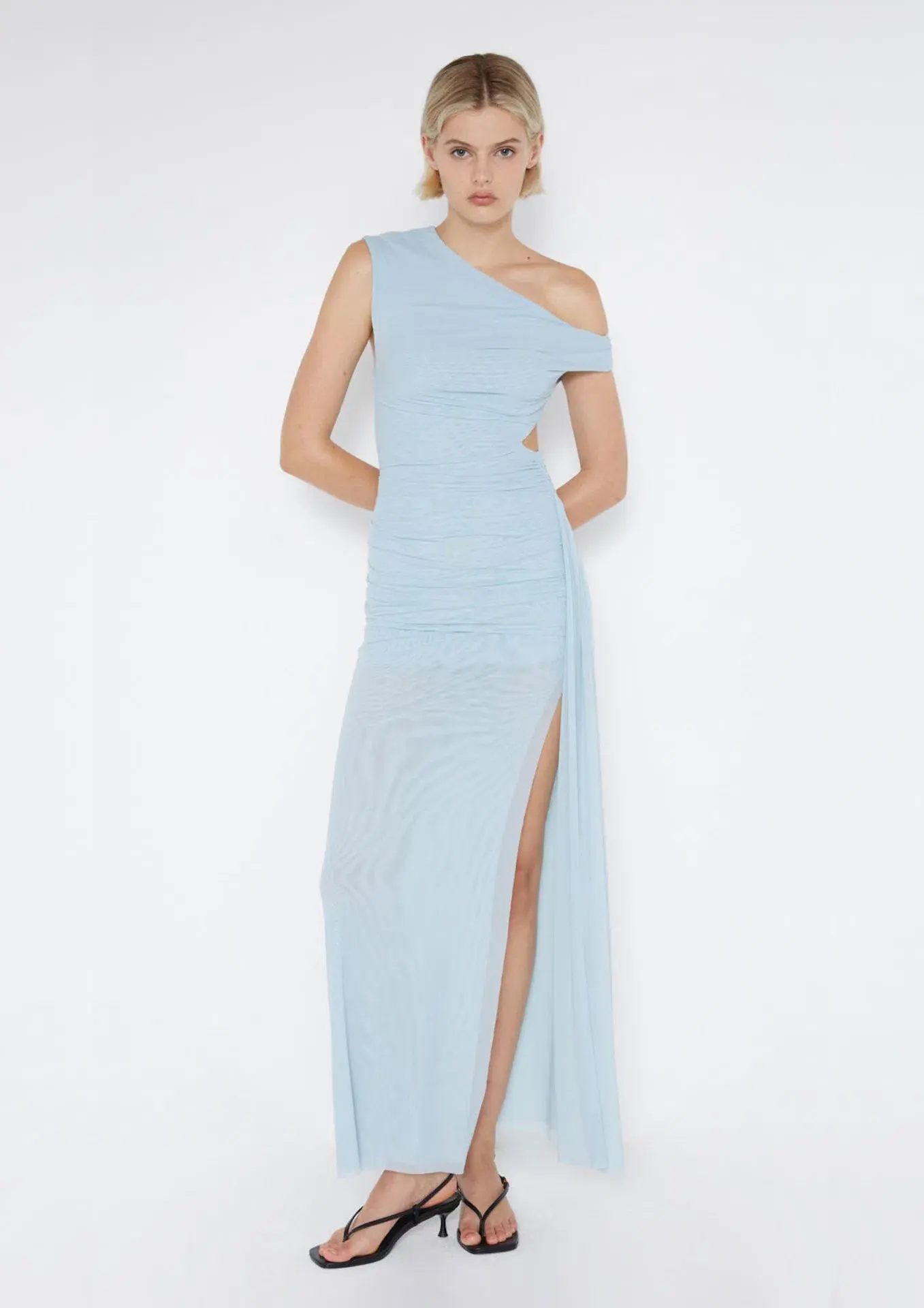 Bec & Bridge Victoria Asym Dress Sky Blue Size 6 - Image 1