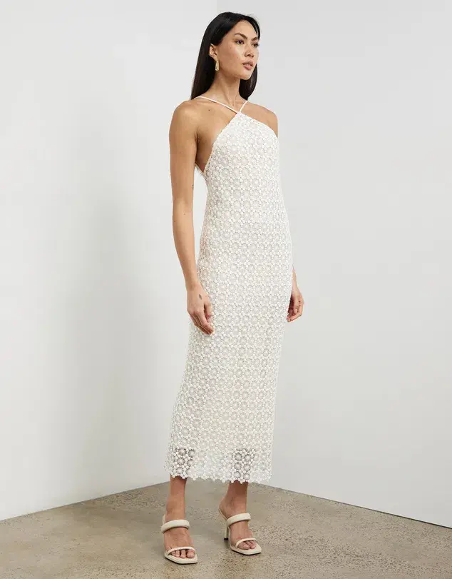 Camilla and Marc Yve Midi Dress in Ecru Size 10 - Image 1