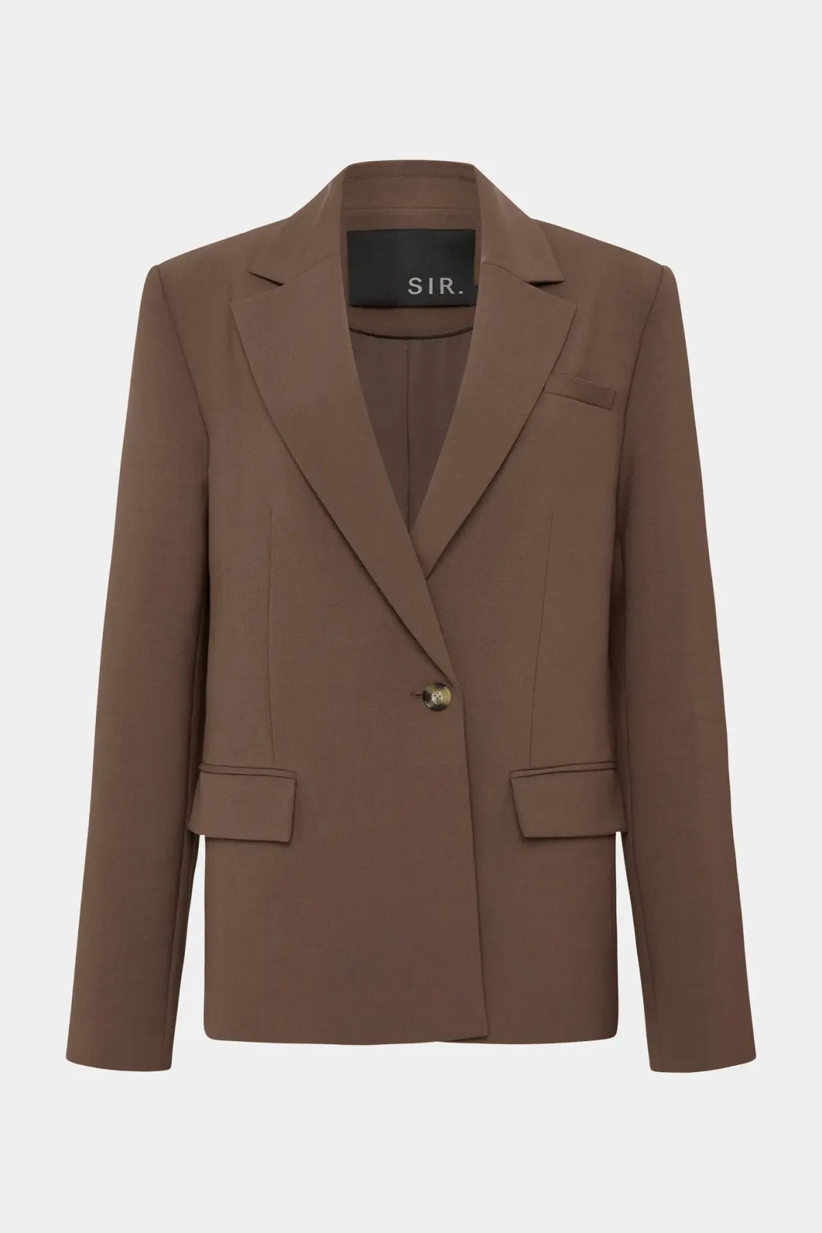 Sir the Label Bromley Tailored Blazer, Mini Skirt and Bodice Set Chocolate Size AU 10  - Image 9