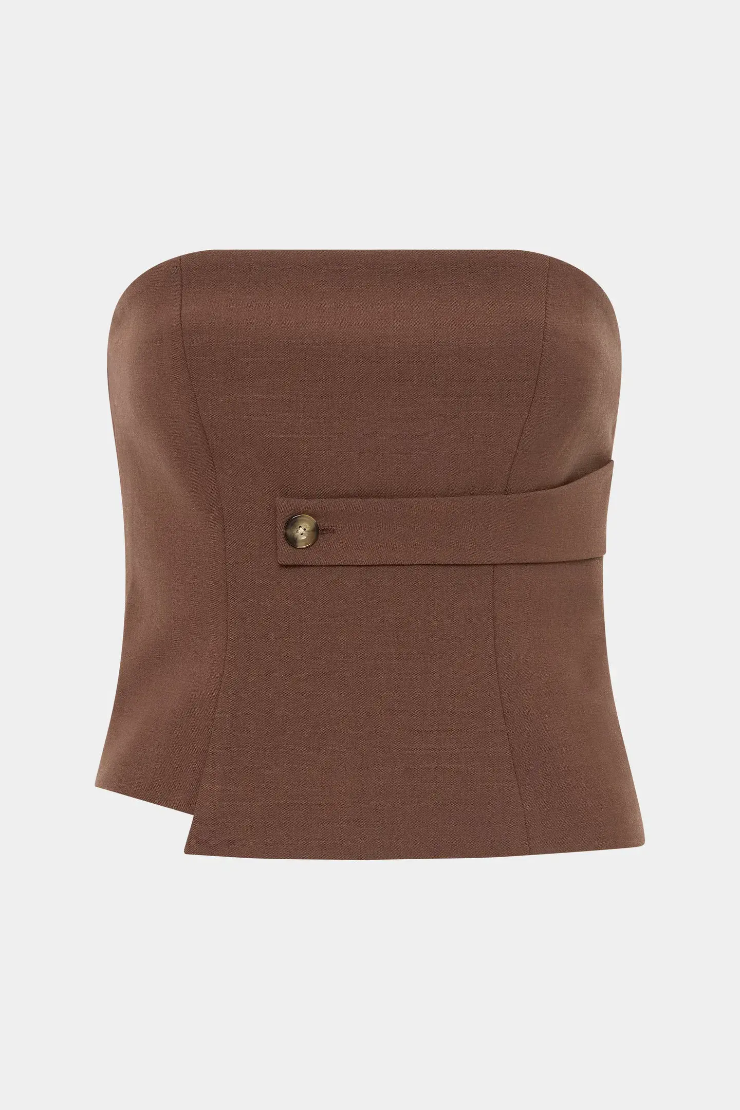 Sir the Label Bromley Tailored Blazer, Mini Skirt and Bodice Set Chocolate Size AU 8 - Image 10
