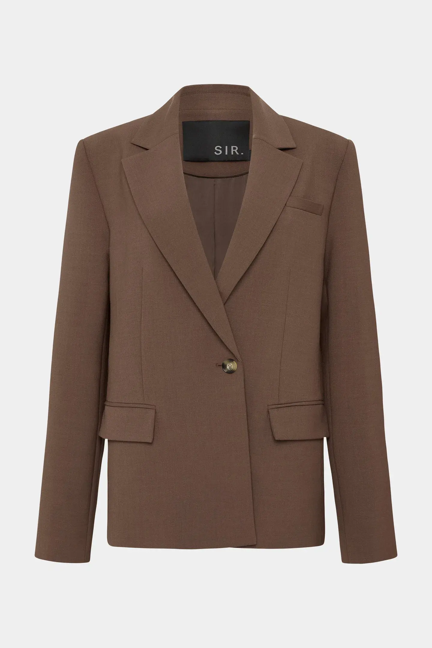 Sir the Label Bromley Tailored Blazer, Mini Skirt and Bodice Set Chocolate Size AU 8 - Image 9