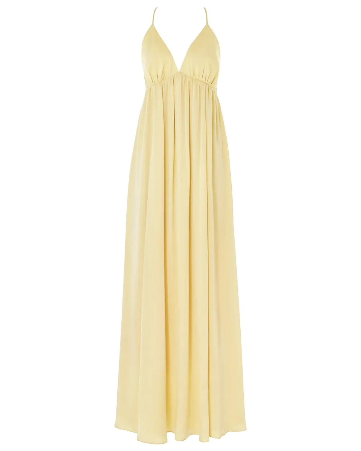 Zimmermann V-Neck Gathered Slip Dress Butter Size 1 / AU 10 - Image 4