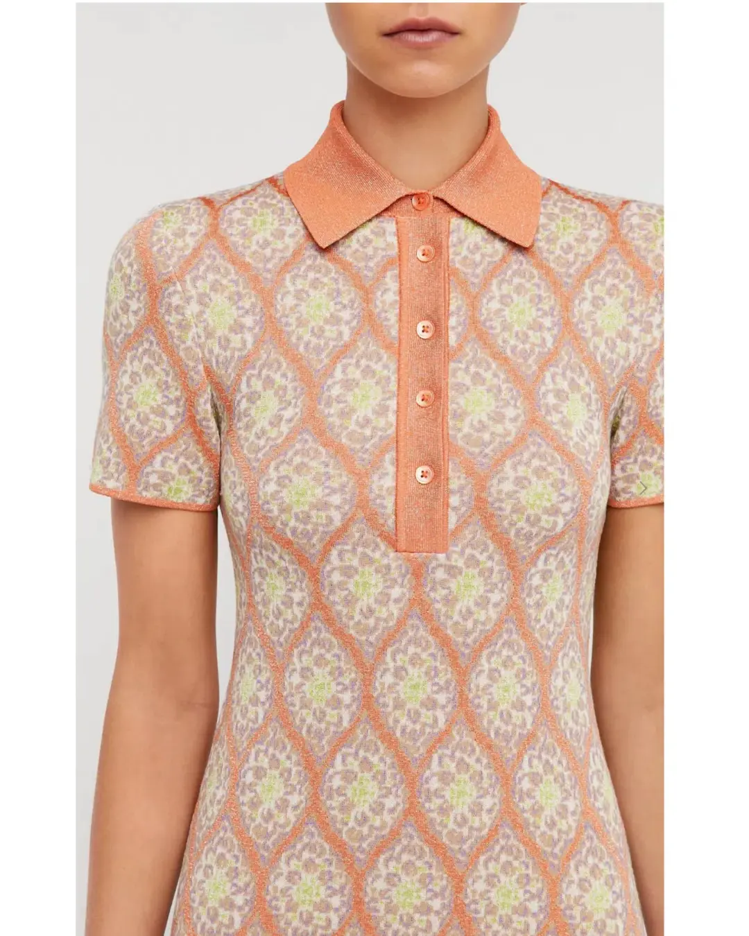 Scanlan Theodore Knit Brocade Mini Dress Floral Size XS / AU 6 for rent on The Volte - main image