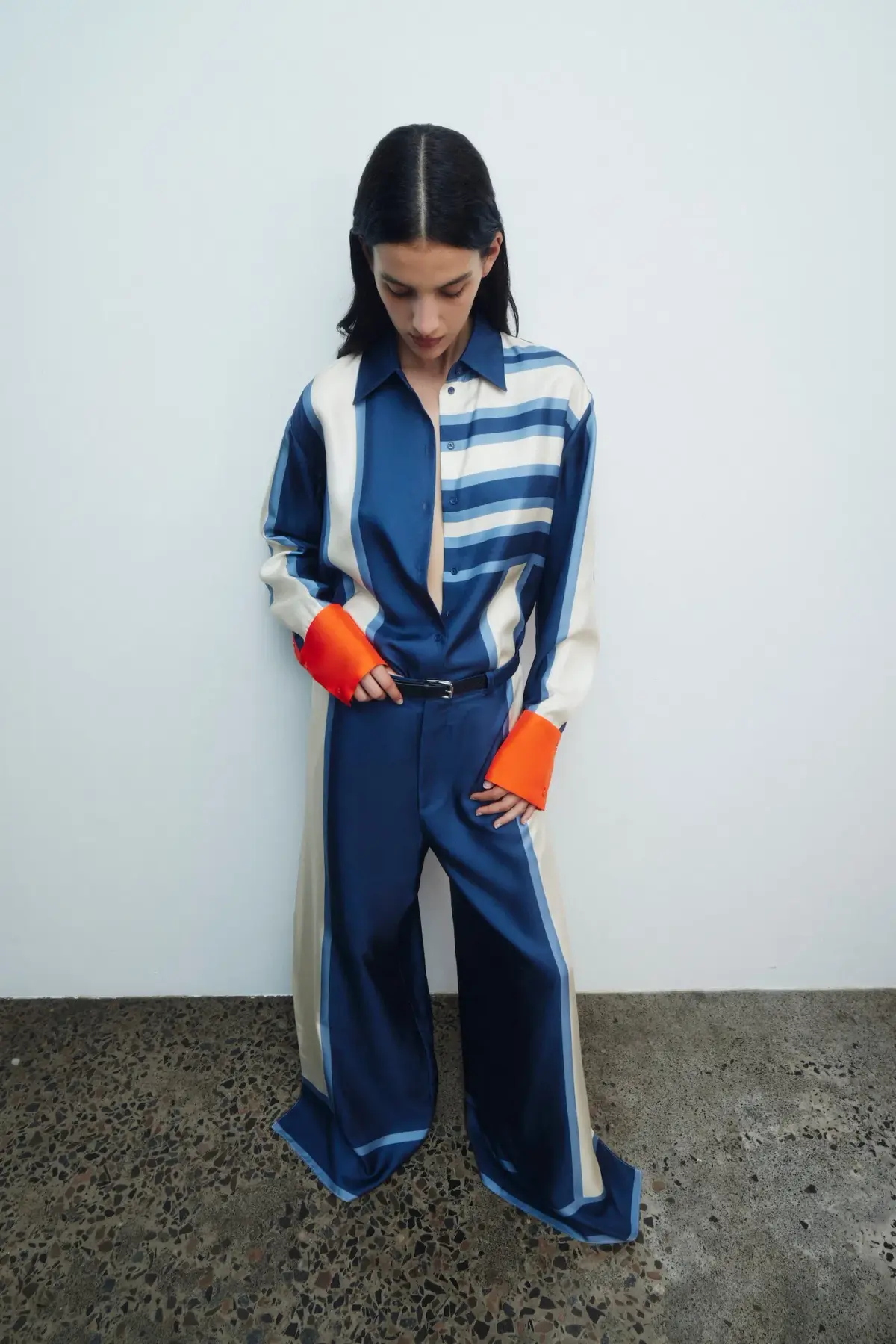 Sir The Label Dazed Shirt Size 0 / AU 6 and Belted Pant Size 2 / AU 10 in Studio Print - Image 4