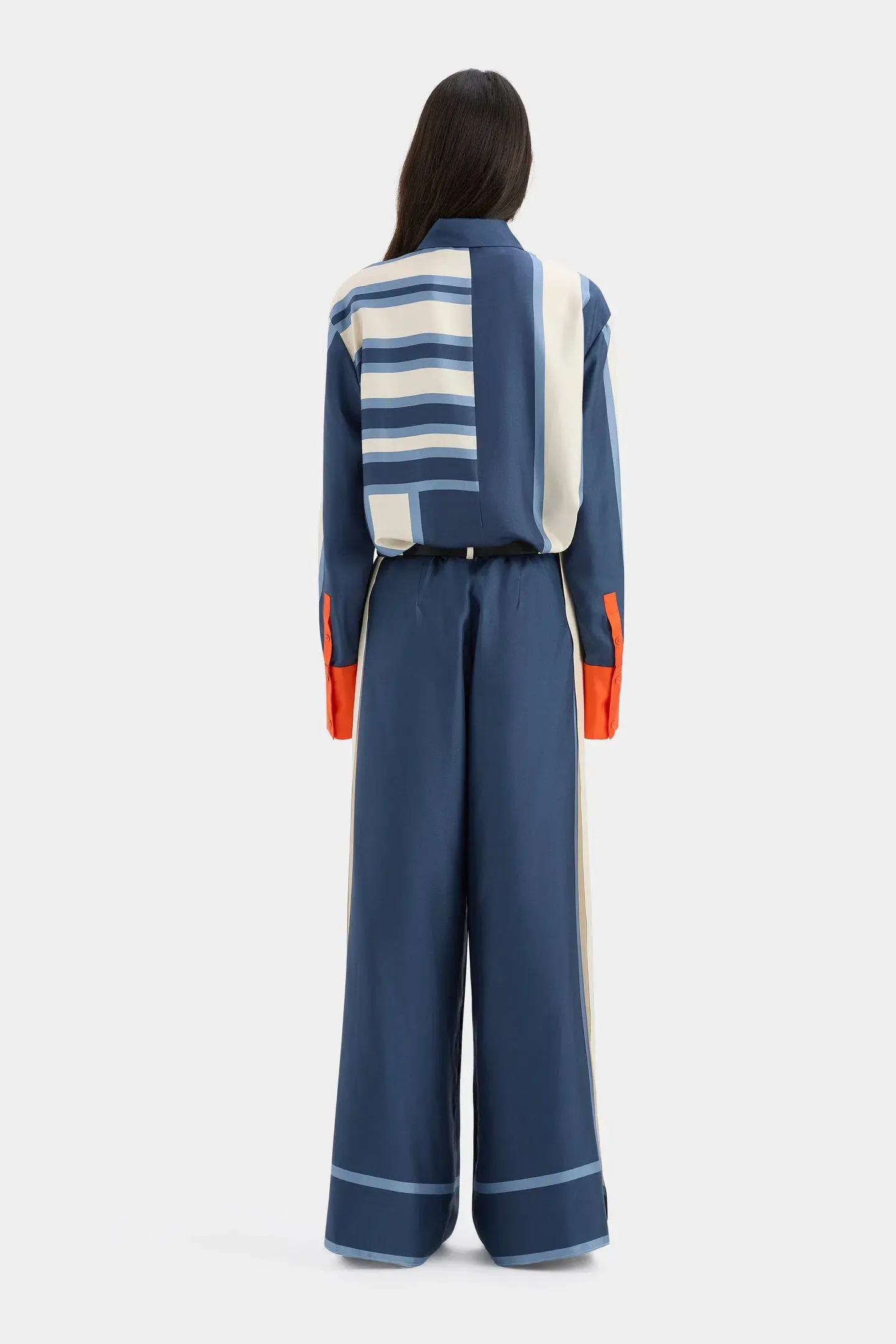 Sir The Label Dazed Shirt Size 0 / AU 6 and Belted Pant Size 2 / AU 10 in Studio Print - Image 5