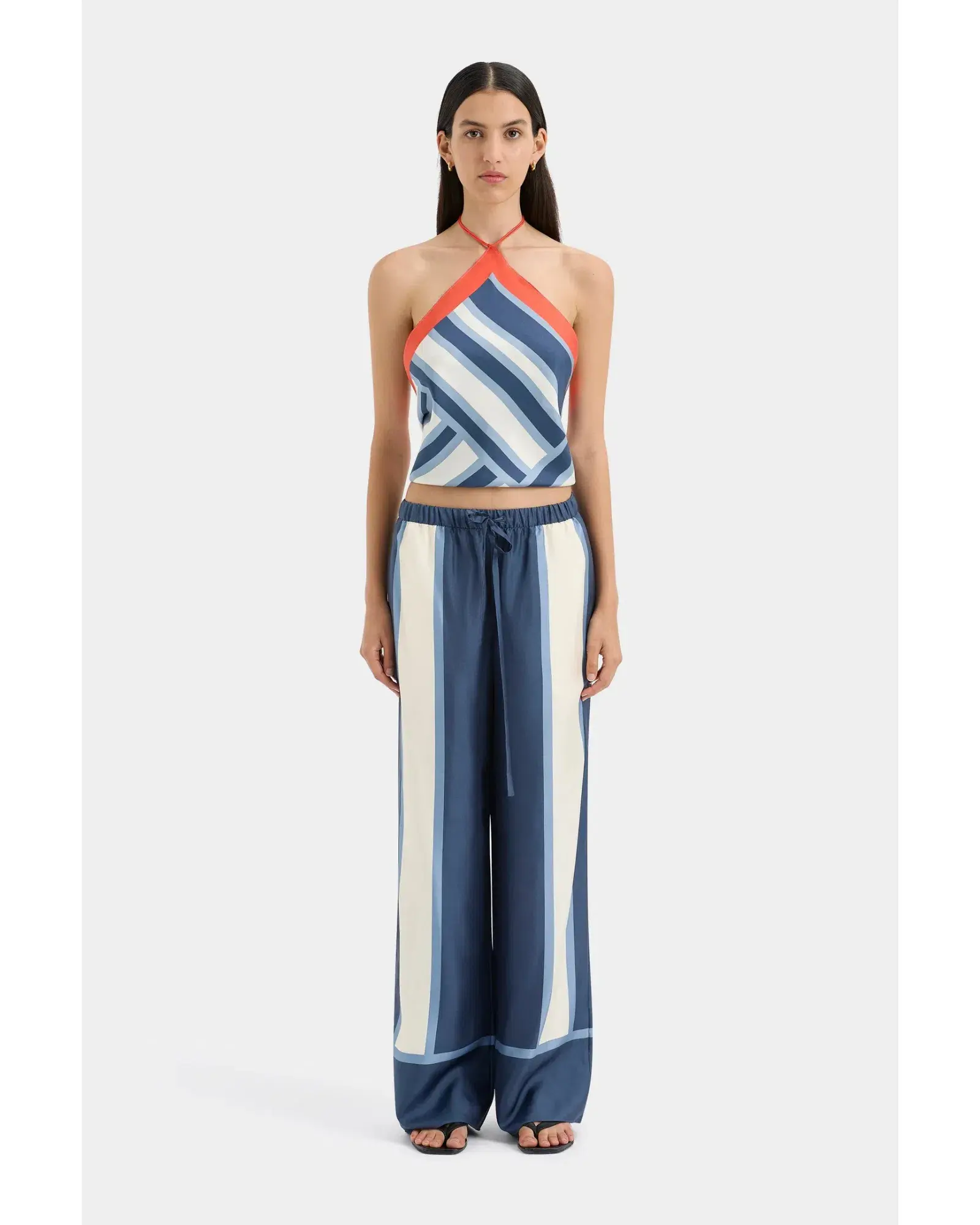 Sir The Label Dazed Shirt Size 0/Au 6 and Relaxed Pant Size 2/Au 10 Set Studio Print  - Image 3