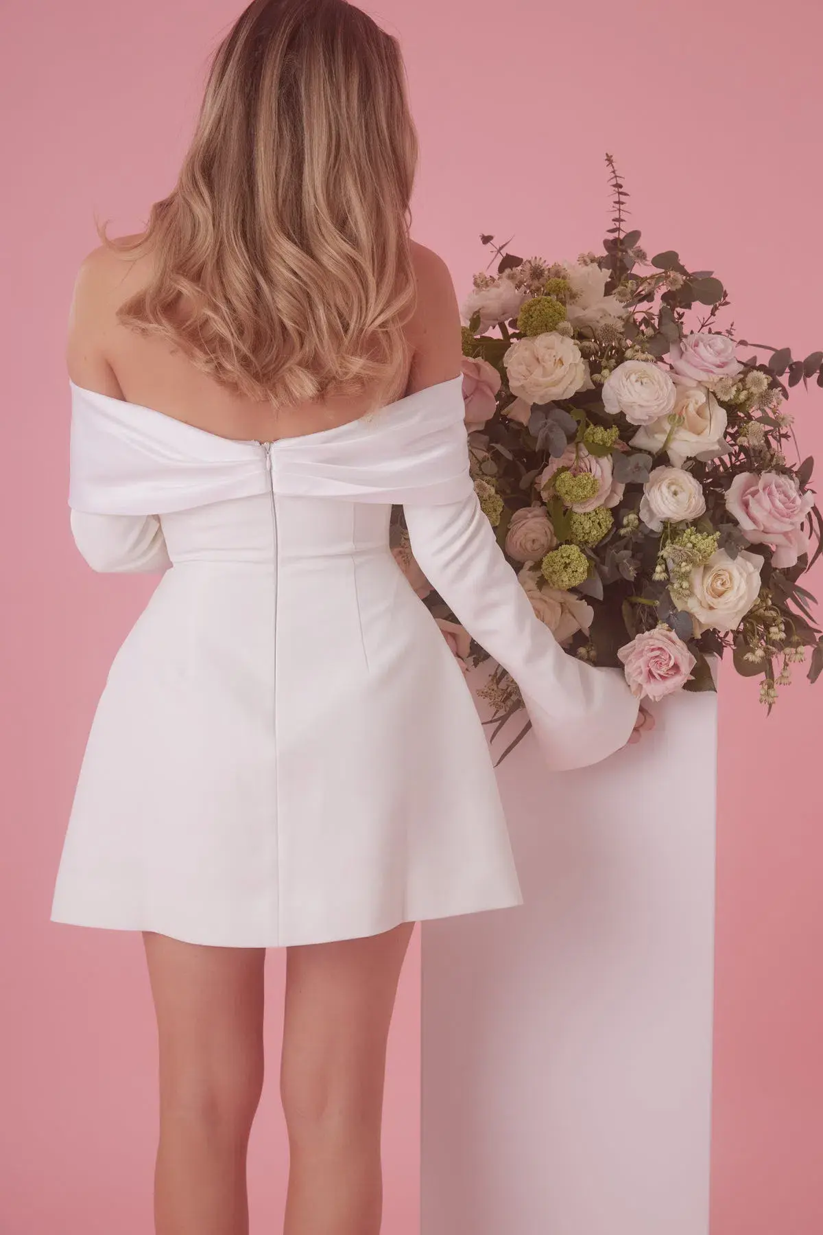 Odd Muse The Ultimate Muse Bow Mini Dress White Size AU 8 - Image 3
