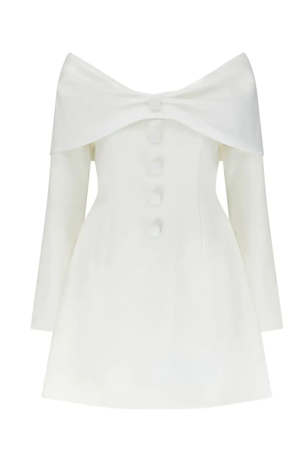Odd Muse The Ultimate Muse Bow Mini Dress White Size AU 8 for rent on The Volte - main image