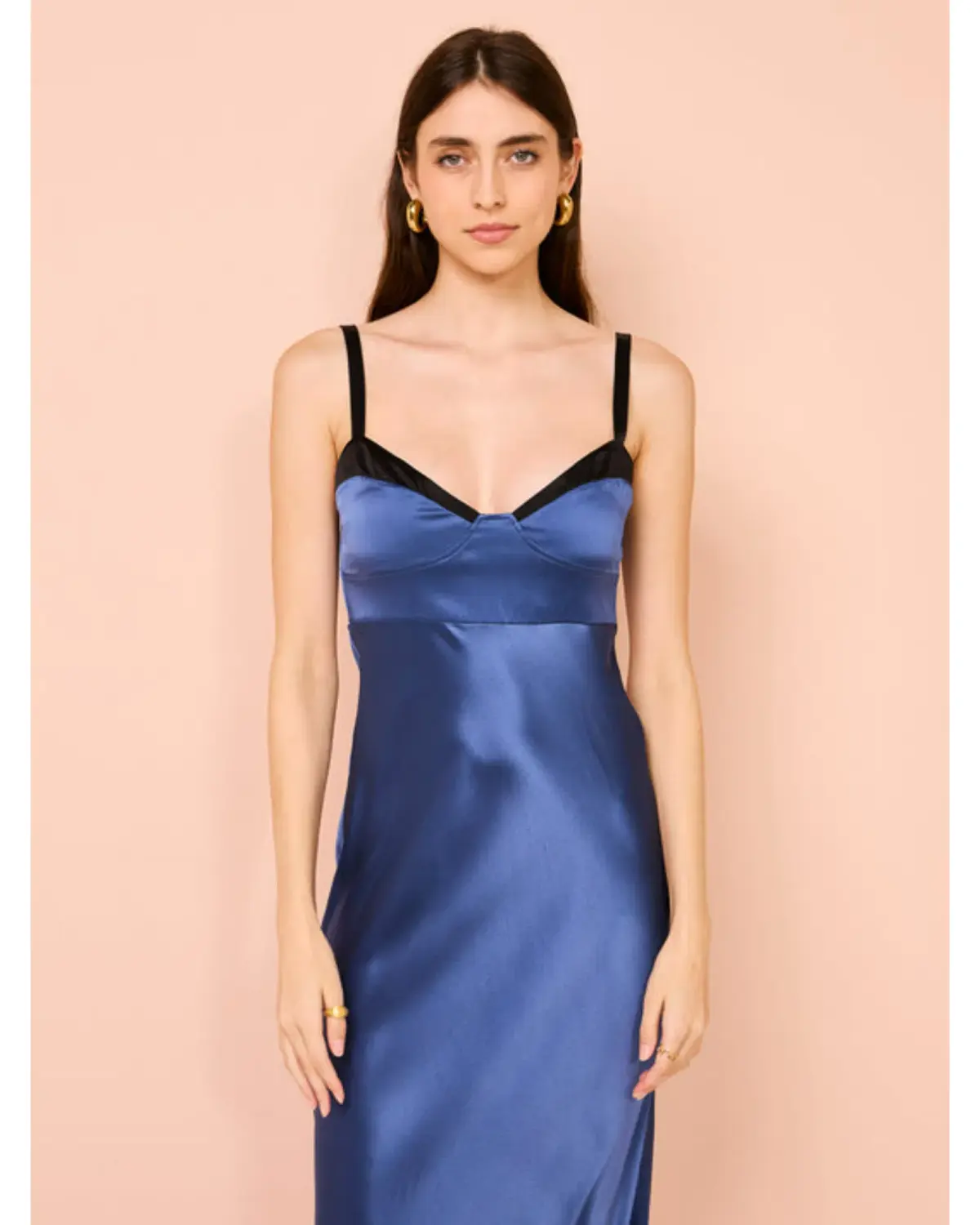 Sir The Label Depeche Balconette Gown In Dark Blue Size 1 / AU 8 - Image 3