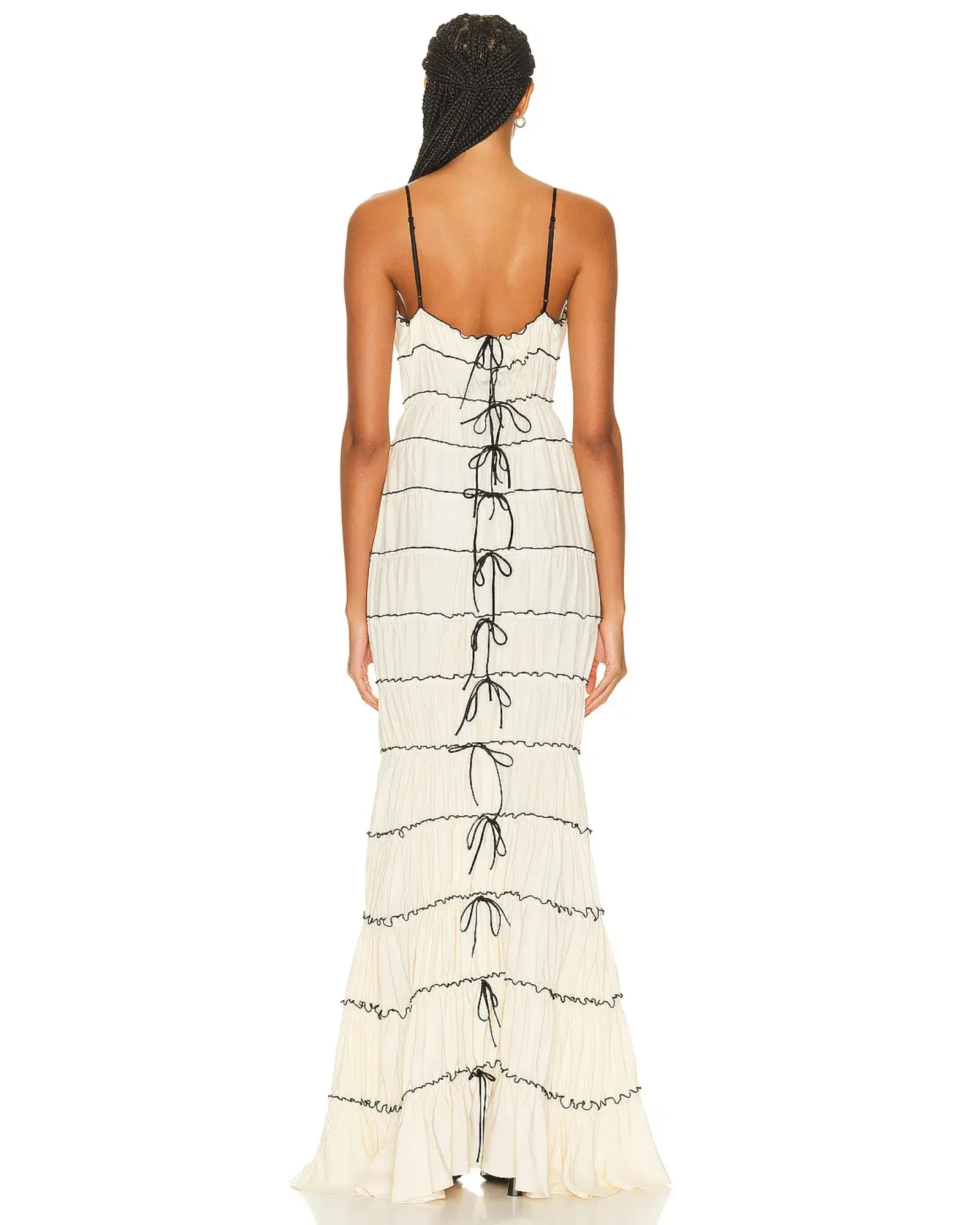 Mirror Palais Ribbon Gown in Cream Size AU 6 - Image 3