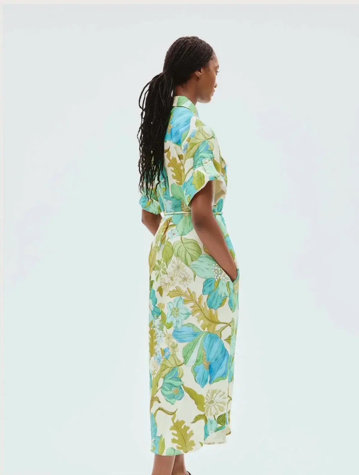Alemais Janis Shirt Dress Floral Size 14 - Image 3
