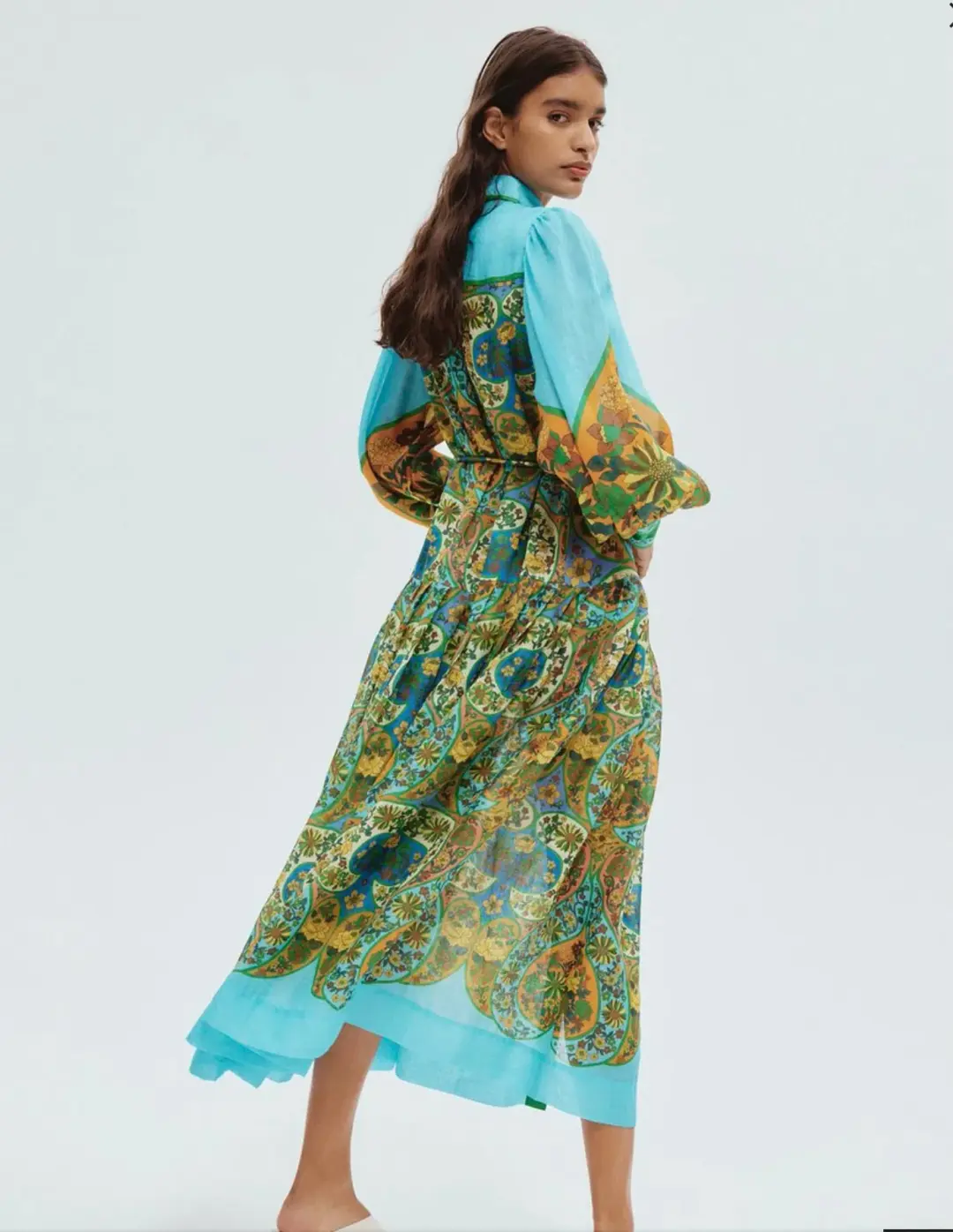 Alemais Sofie Shirtdress Multi Size 14 for rent on The Volte - main image