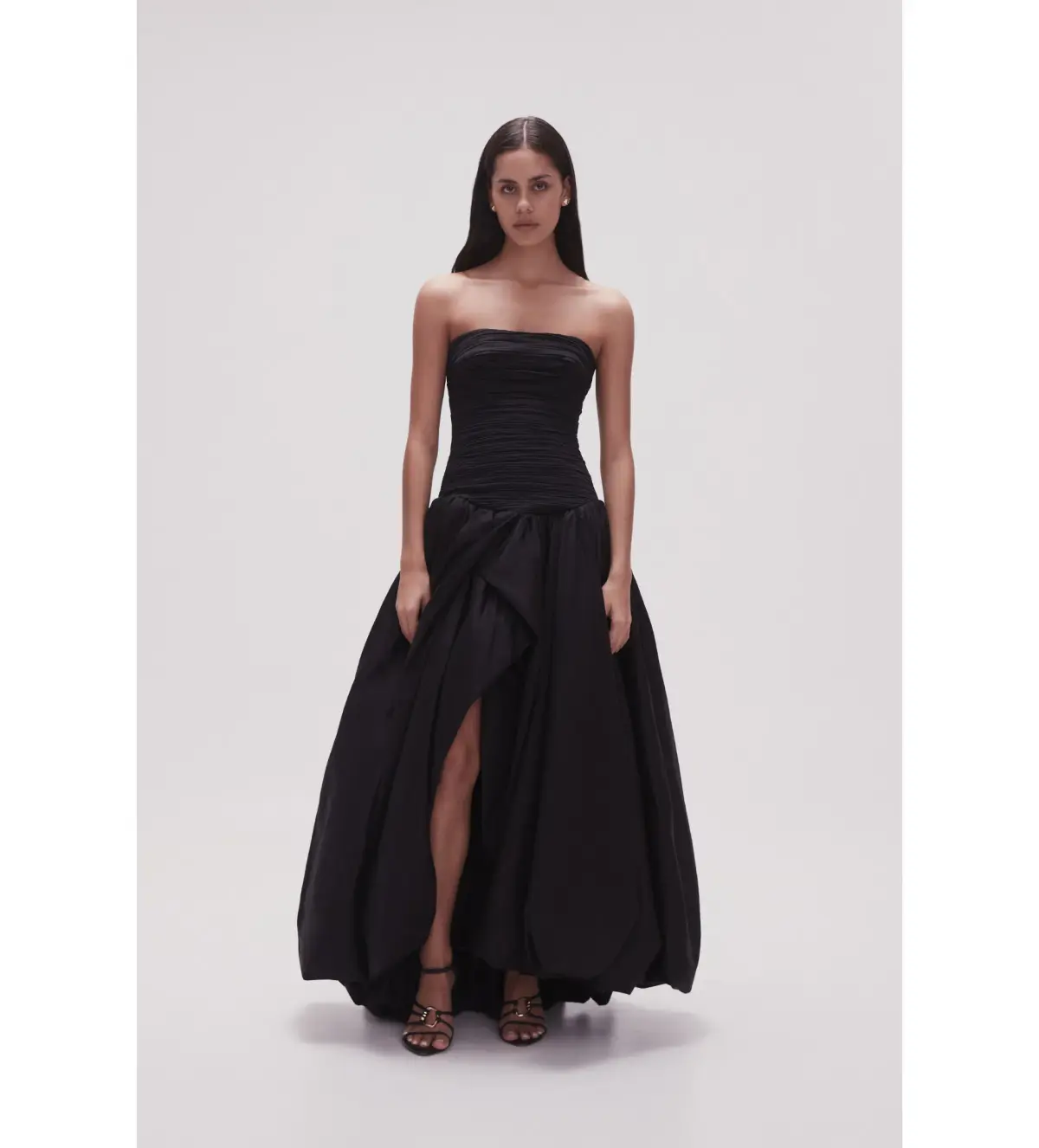 Aje Violette Bubble Hem Maxi Dress Black Size 10 - Image 1