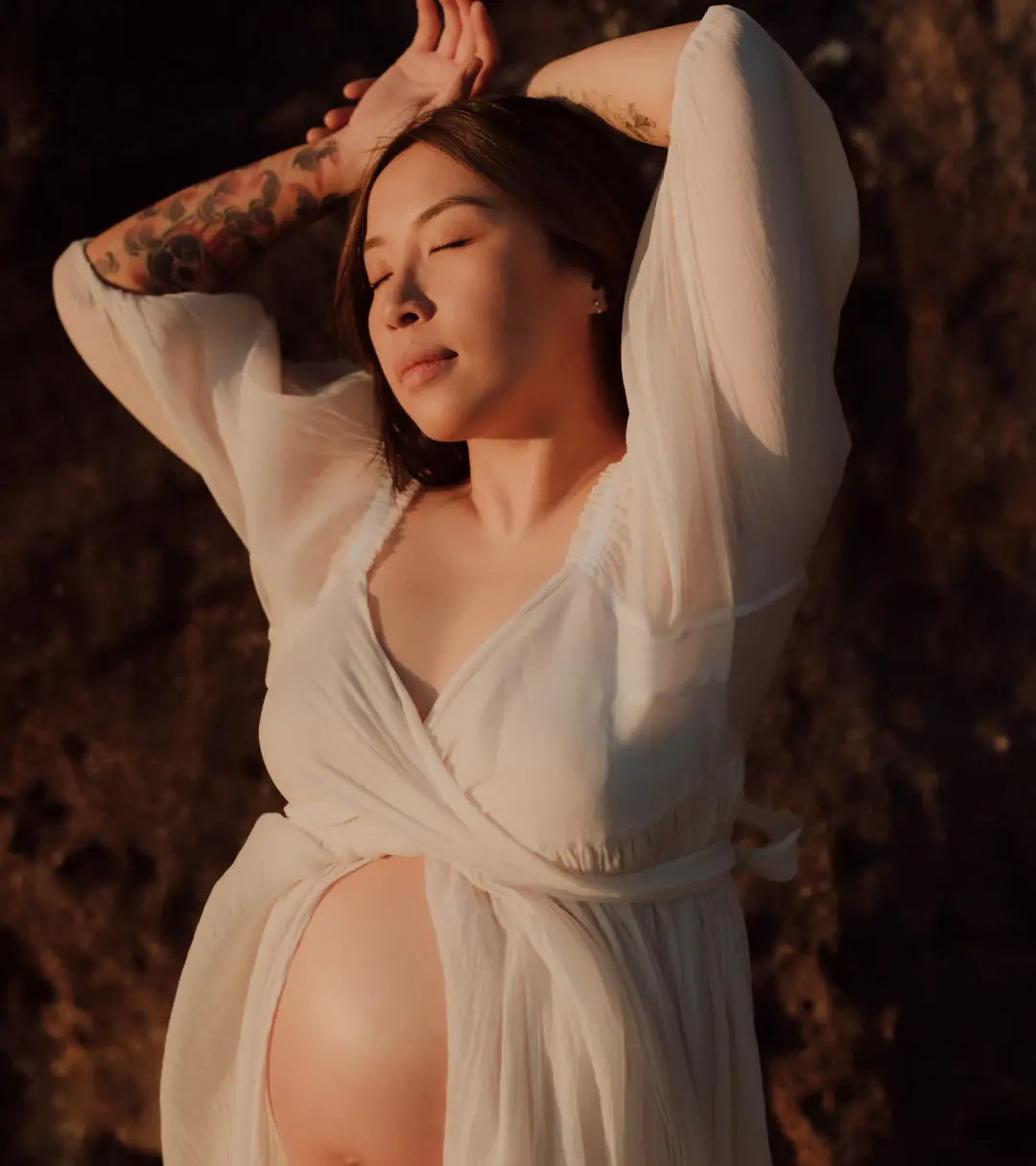 Co & Ry Illoura Gown Cream One Size for rent on The Volte - main image