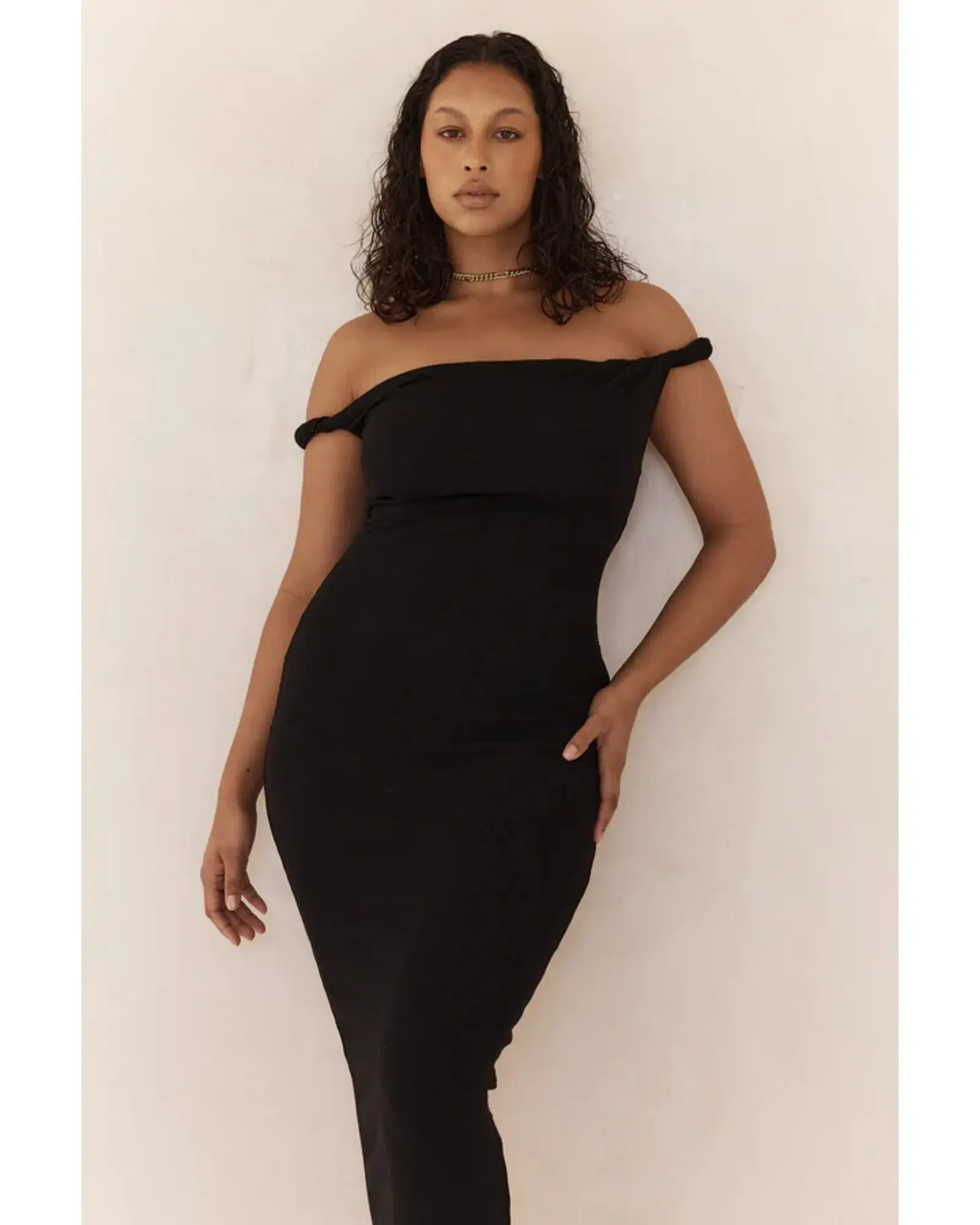 Johansen Long Poppy Dress Black Size AU 8 - Image 4