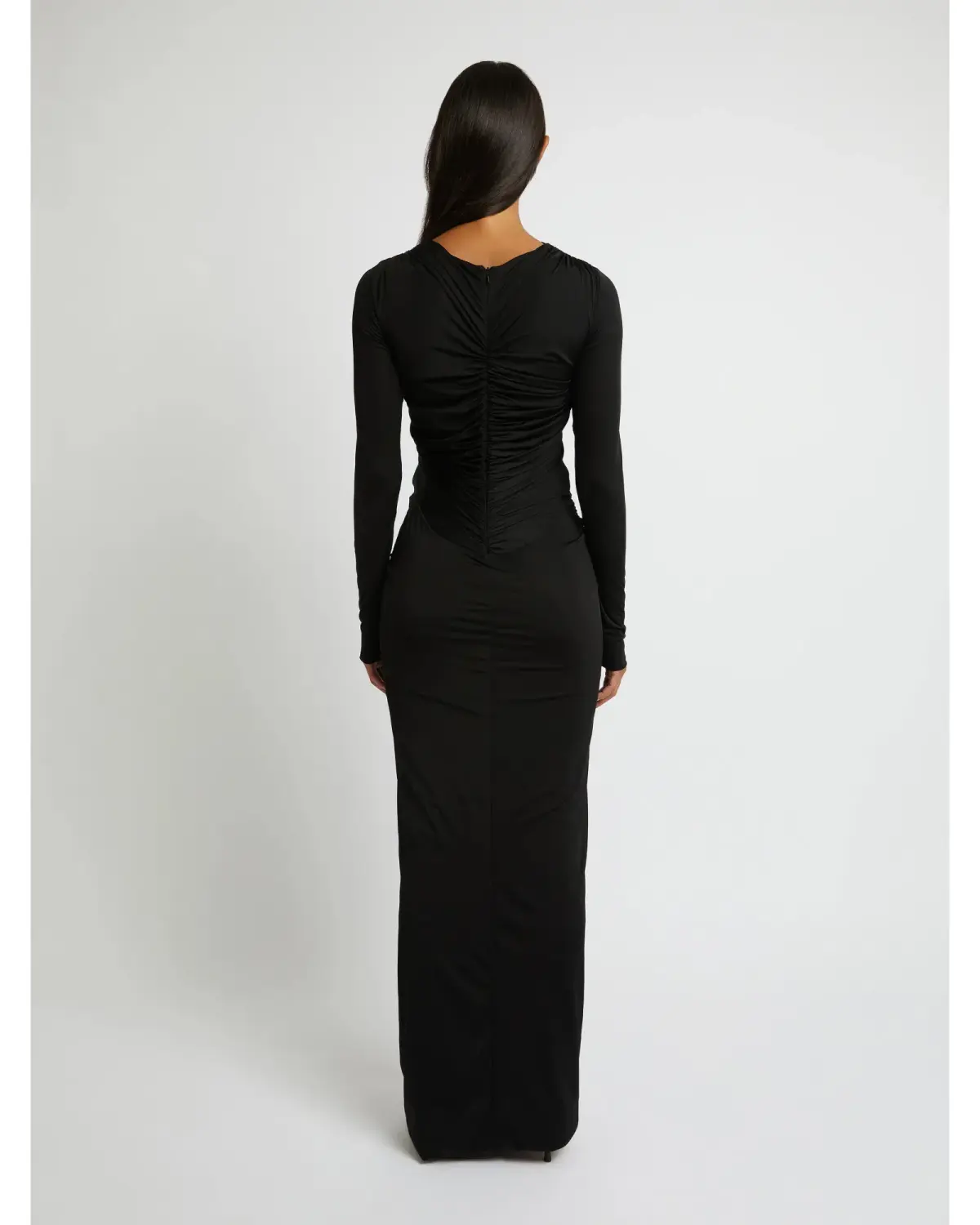 Christopher Esber Venus Long Sleeve Dress Black Size AU 8 - Image 4