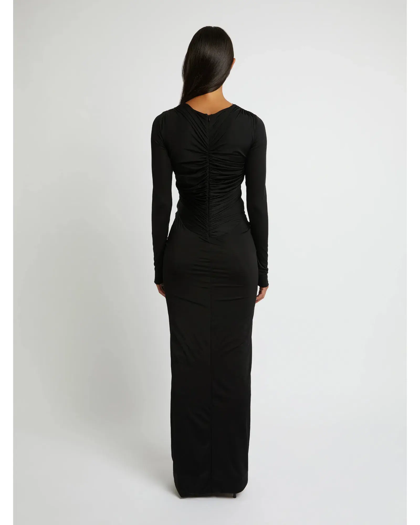 Christopher Esber Venus Long Sleeve Dress Black Size AU 8 - Image 4