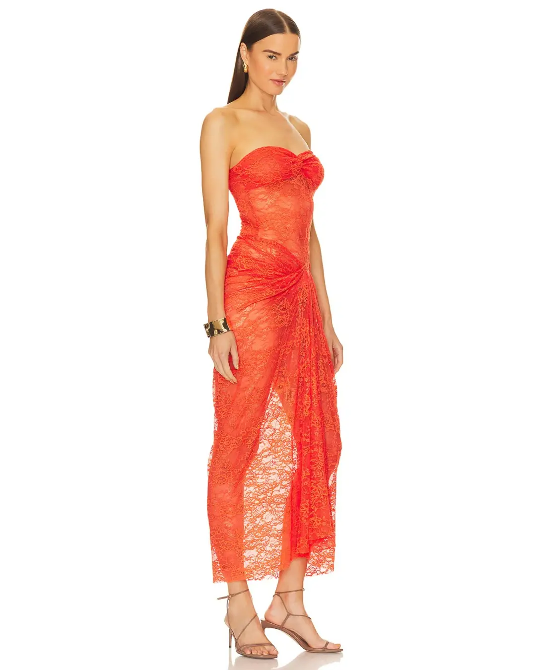 Natalie Rolt Naomi Dress Tangerine Size 1 / AU 8 for rent on The Volte - main image
