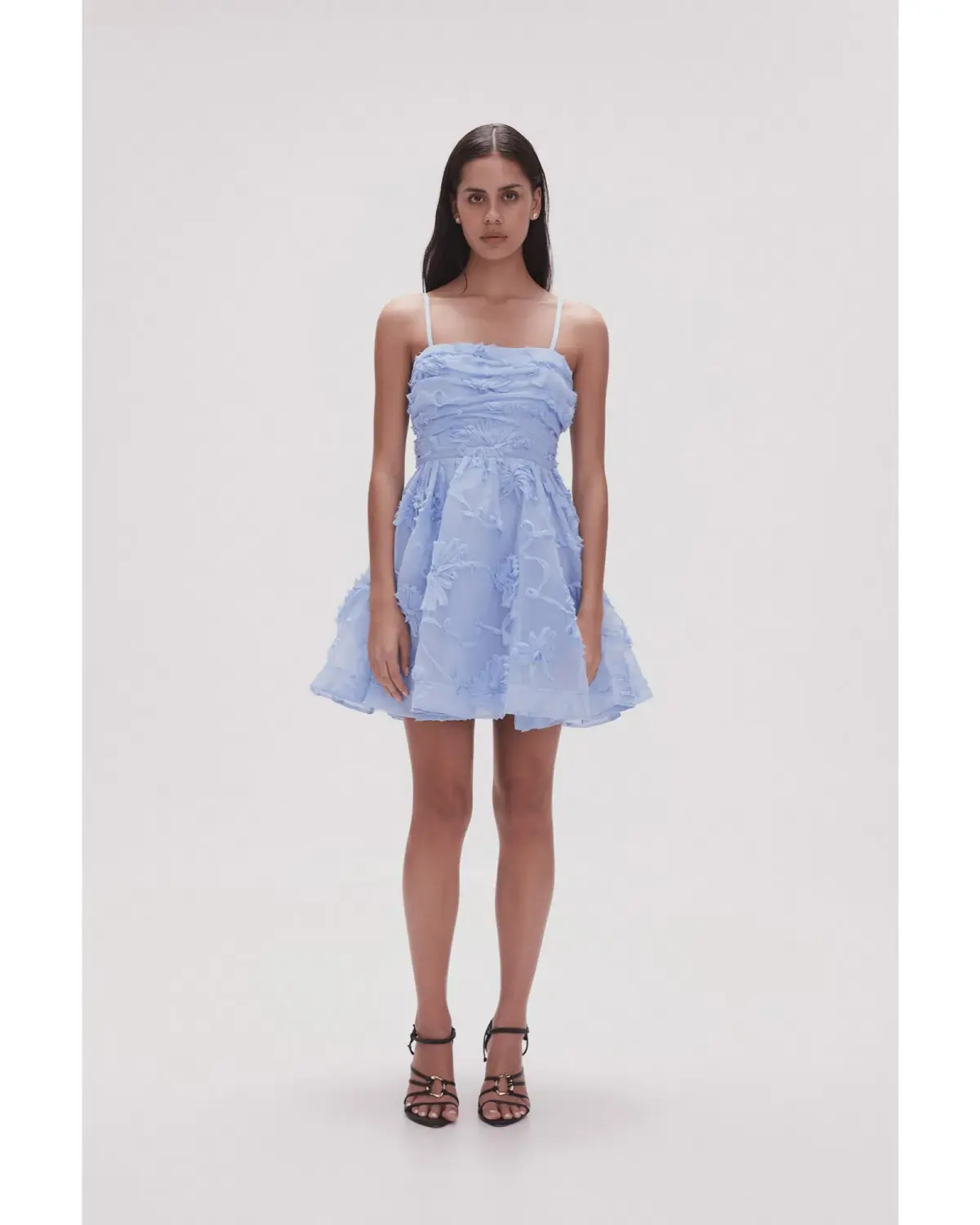 Aje Evangeline Mini Dress Light Sky Blue Size AU 12 - Image 1