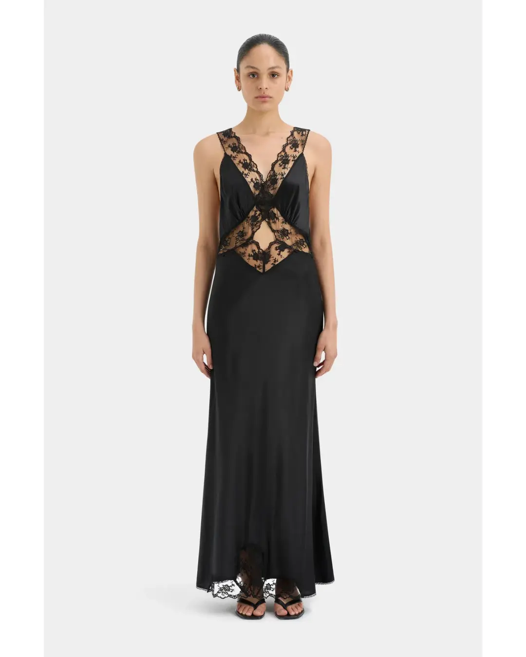 Sir The Label Aries Cut Out Gown Black Size 1 / AU 8 for rent on The Volte - main image