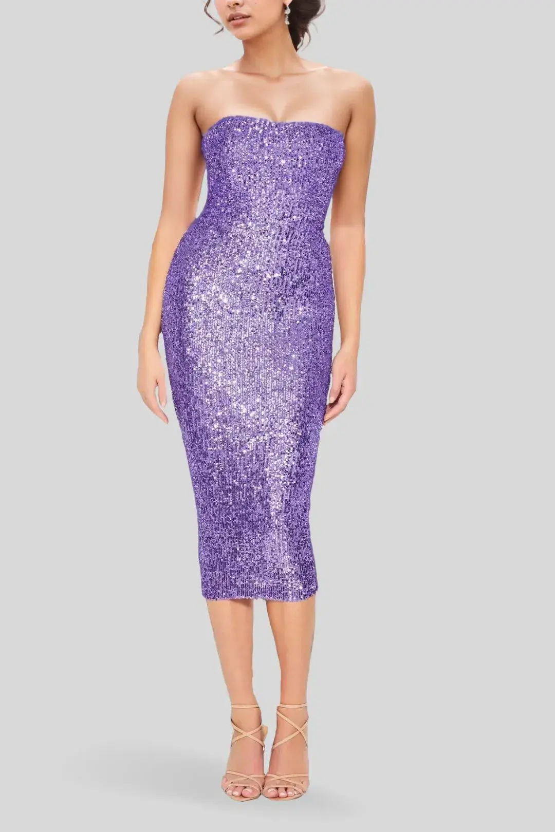 Nookie Fantasy Midi Dress Purple Size 8  - Image 2