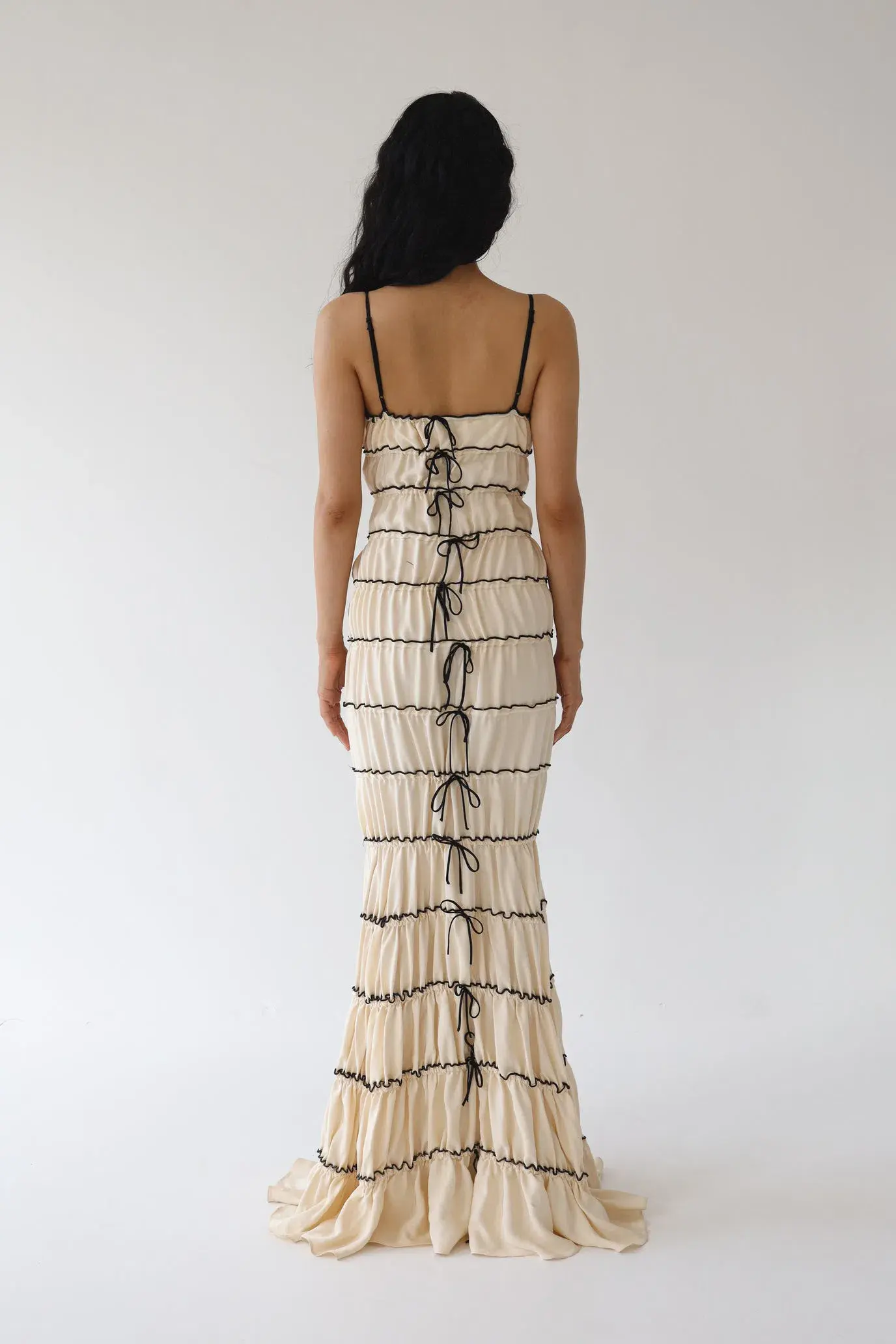Mirror Palais Tunnel Ruffle Gown Shell Size 8 - Image 10