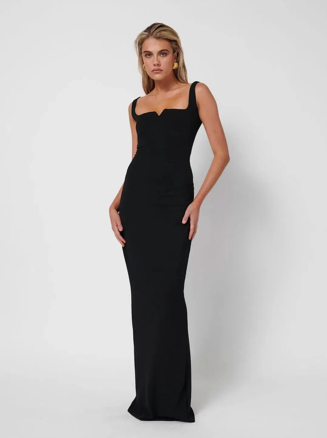 Effie Kats Natalya Gown Black Size Size 10 - Image 1