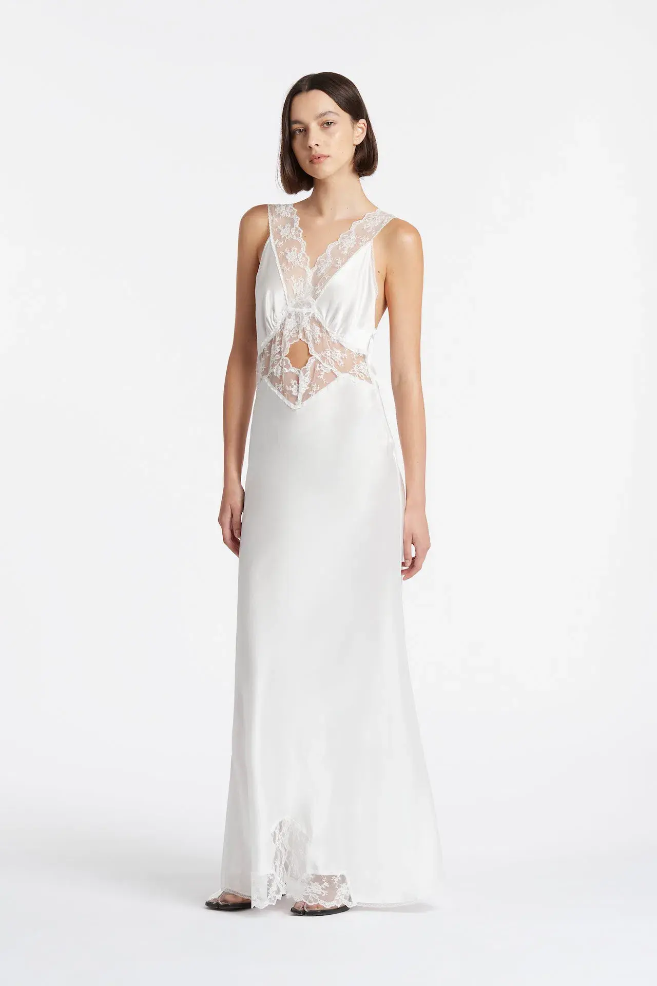 Sir the Label Aries Cut Out Dress Ivory Size 8 - Image 1