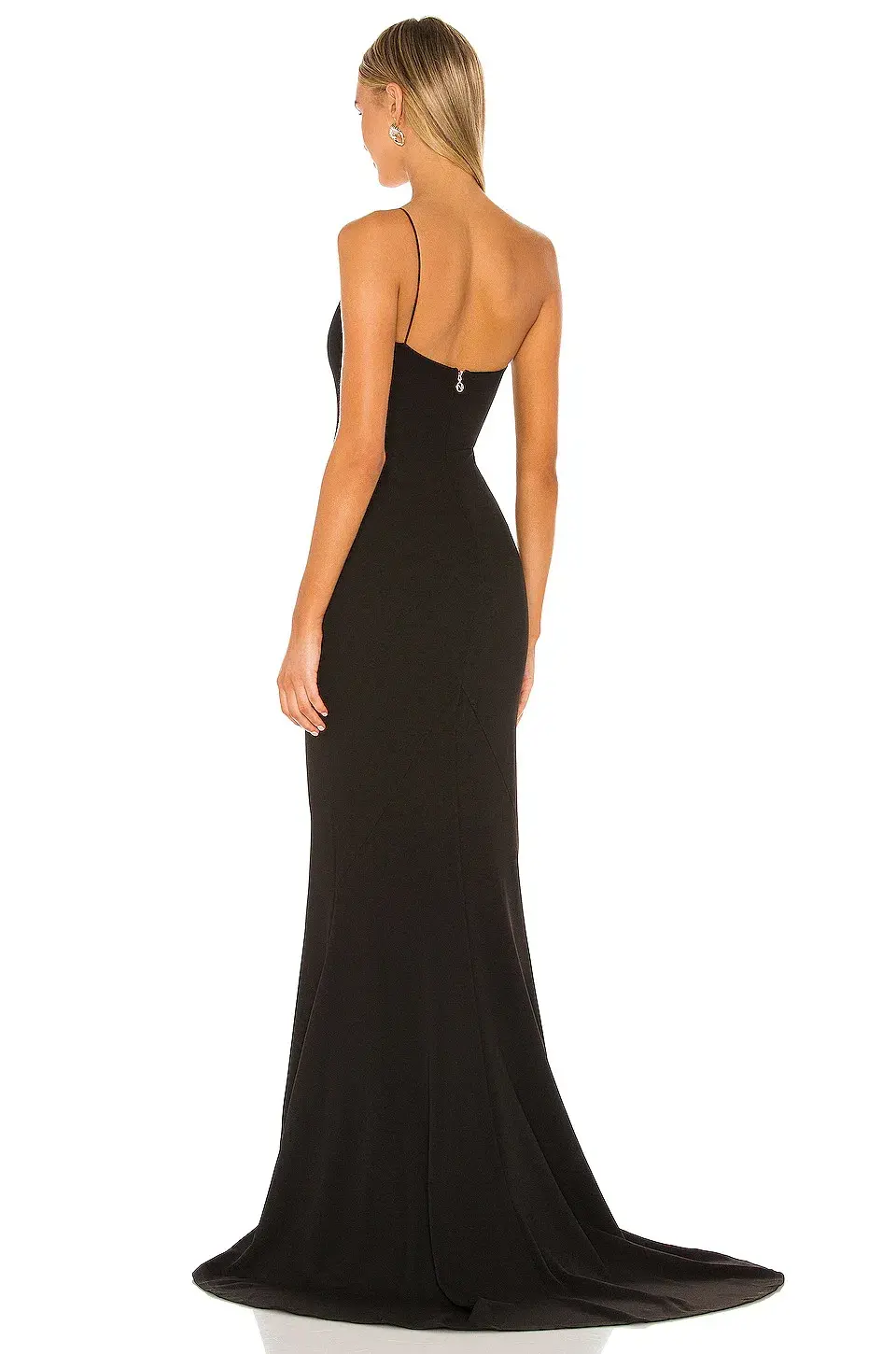 Nookie Jasmine One Shoulder Gown Black Size 8 - Image 2