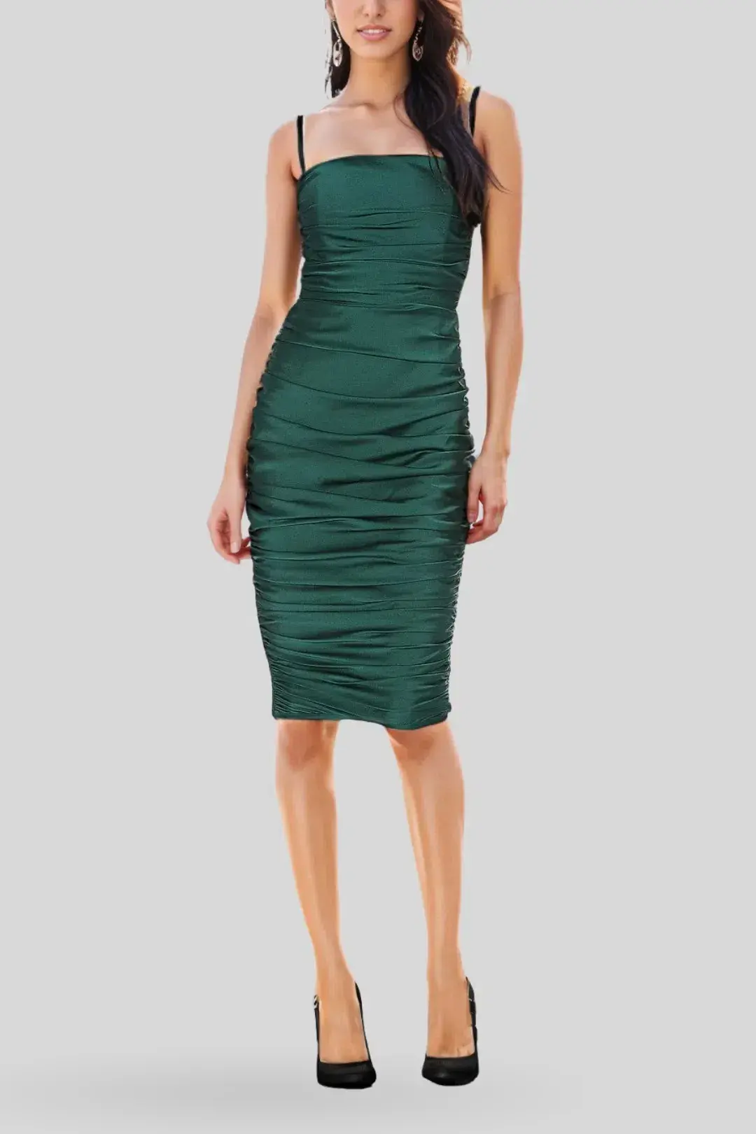 Nookie Cooper Midi Dress Emerald Size 14 - Image 3