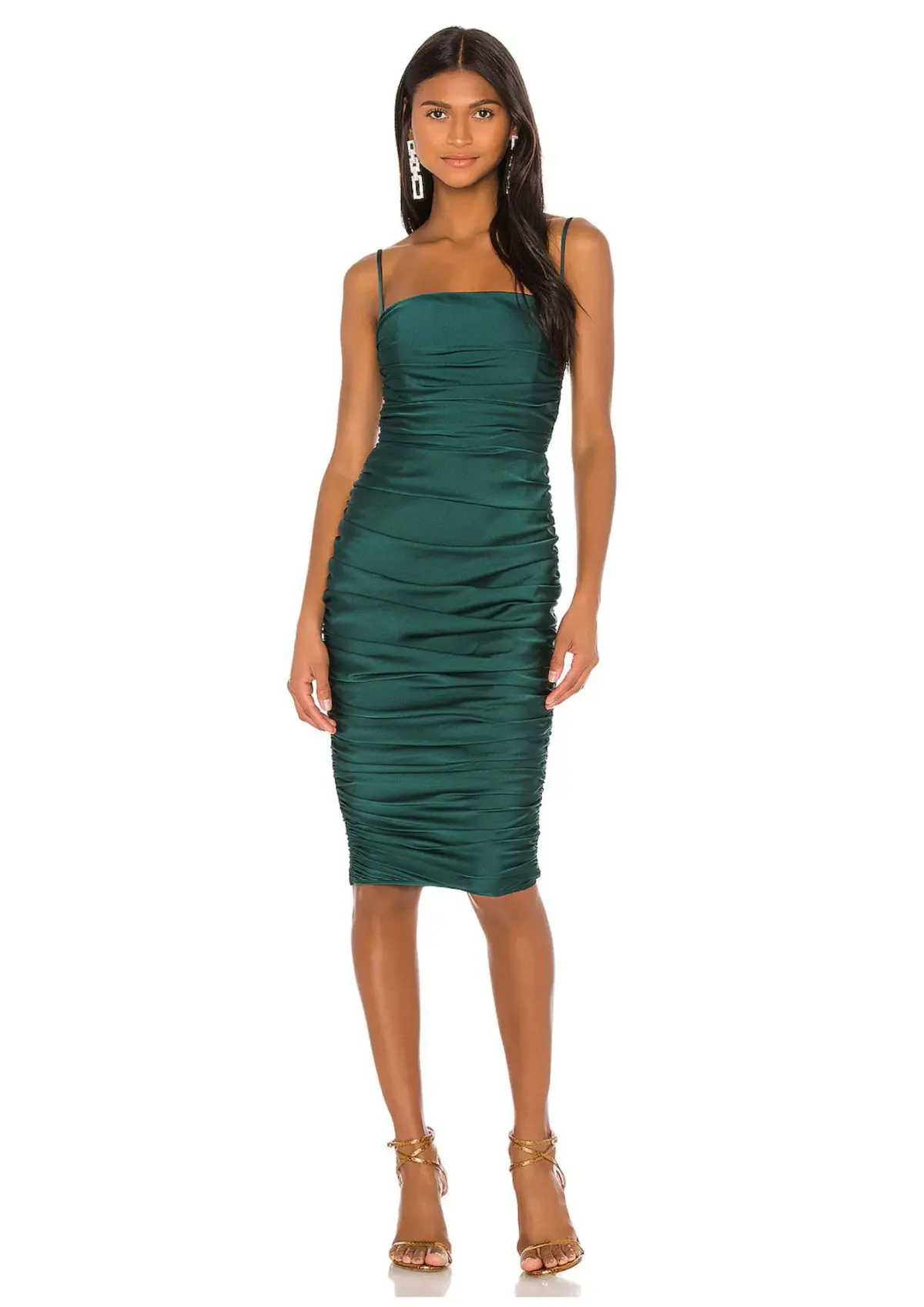 Nookie Cooper Midi Dress Emerald Size 14 - Image 1