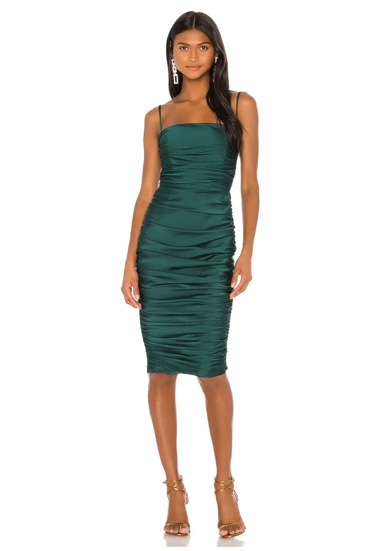 Nookie Cooper Midi Dress Emerald Size 14 - Image 1