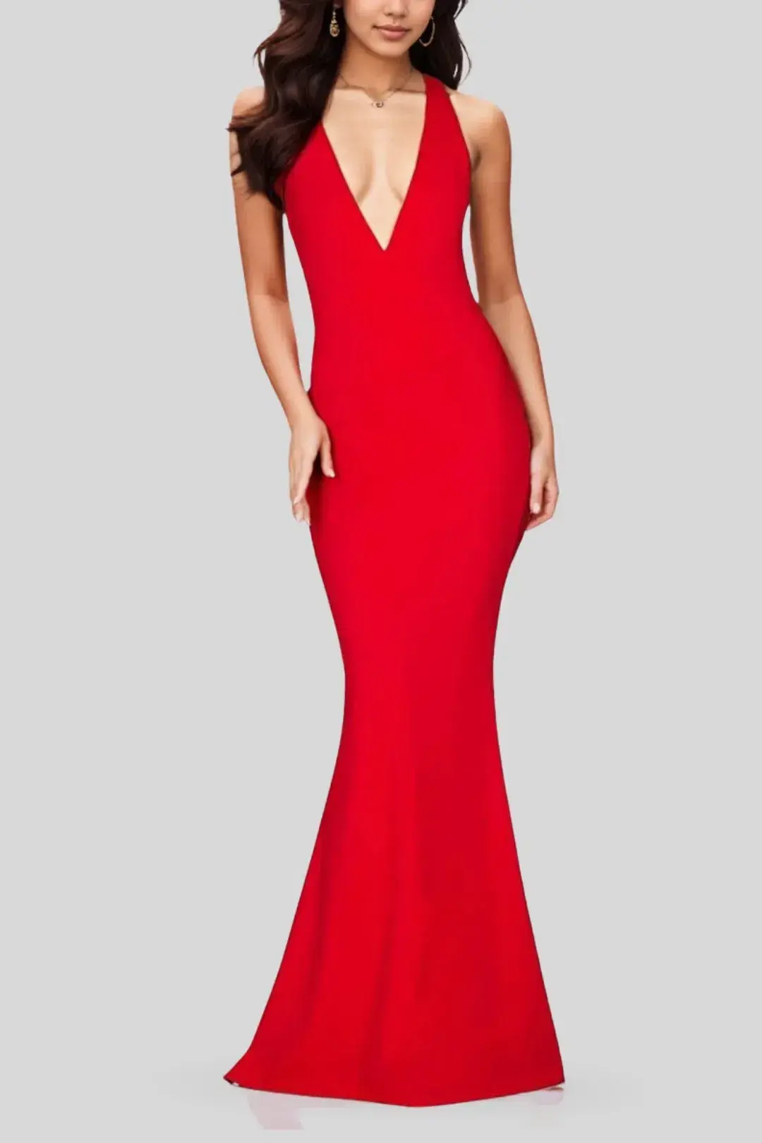 Nookie Jasmine Halter Gown in Red Size 8 - Image 3