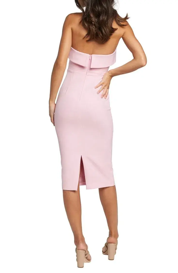 Bardot Georgia Strapless Dress Candy Pink Size 10 - Image 2