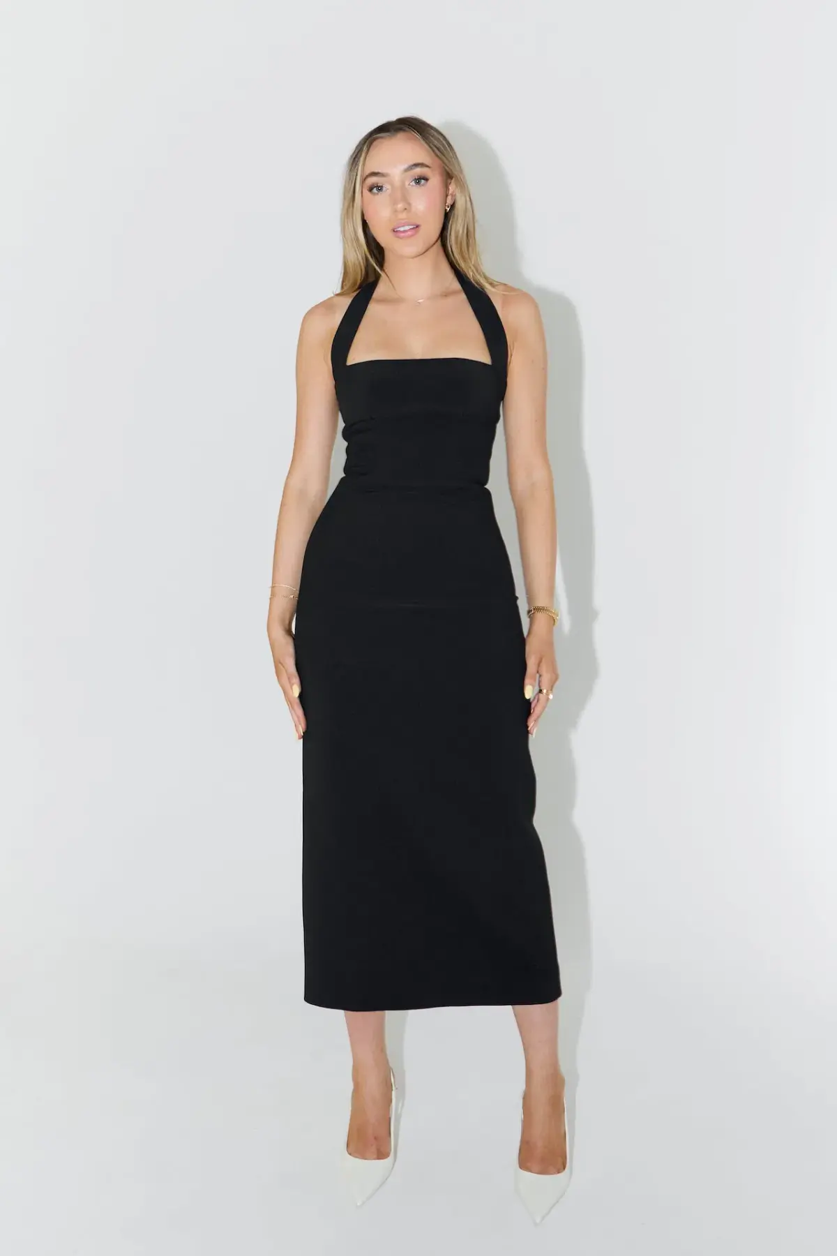 Odd Muse Ultimate Muse Halter Neck Midi Dress Navy Size 10 - Image 2