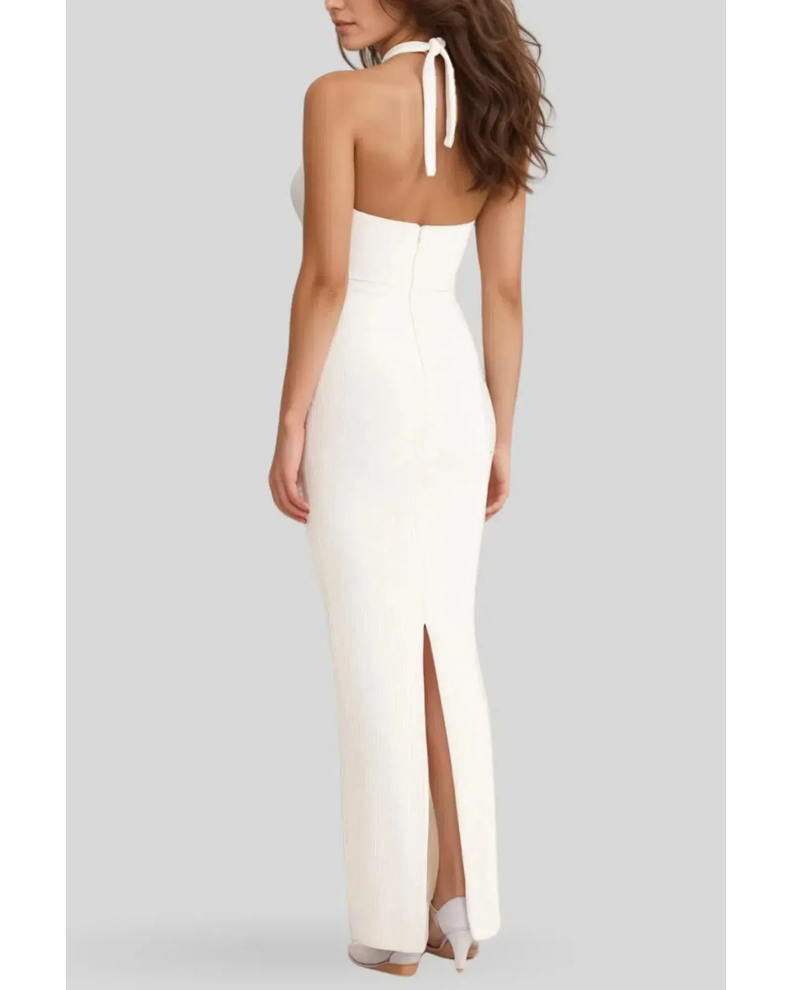 Rumer the Label Sorrento Maxi Dress White Size AU 8 - Image 3