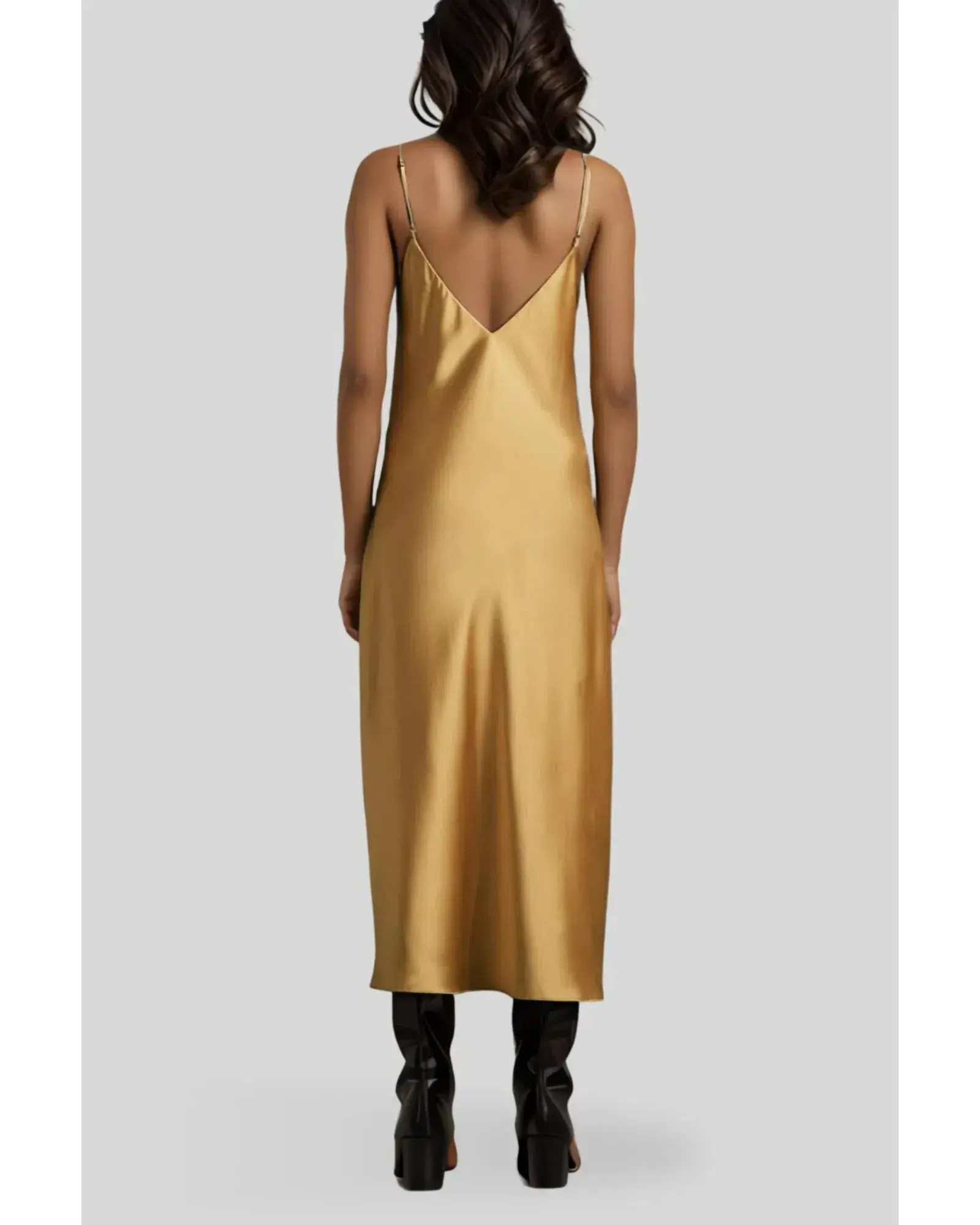 Rag & Bone Larissa Slip Dress in Yellow Size AU 10 - Image 2